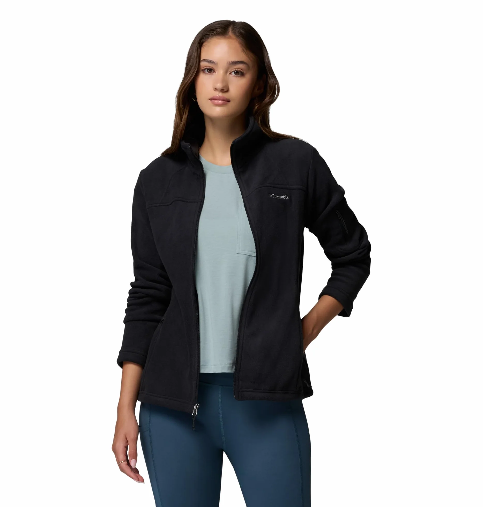 Columbia Fast Trek Jacket, Kurtka polarowa Kobiety, Black, XS
