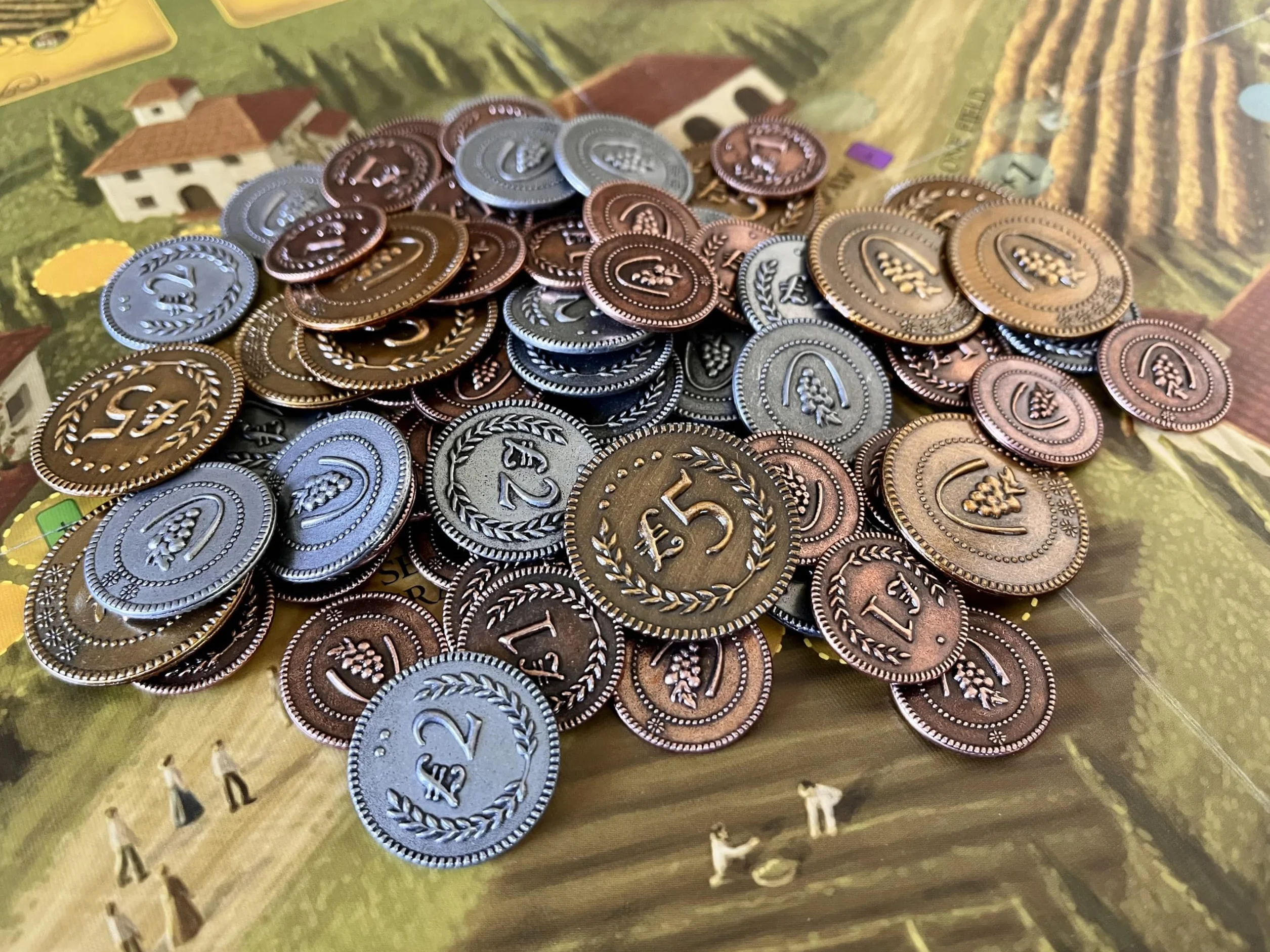 Stonemaier Games 304 - Viticulture Metal Lira Coins