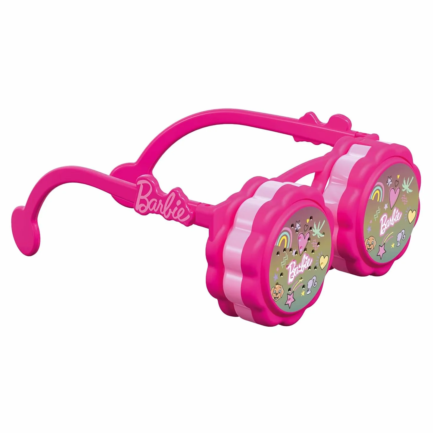 Mondo Okulary Barbie Fashion - 40003, okulary/zestaw do makijażu, w tym 1 okulary mody, 3 zwarte cienie do powiek, 1 aplikator, 1 x etui na telefon komórkowy