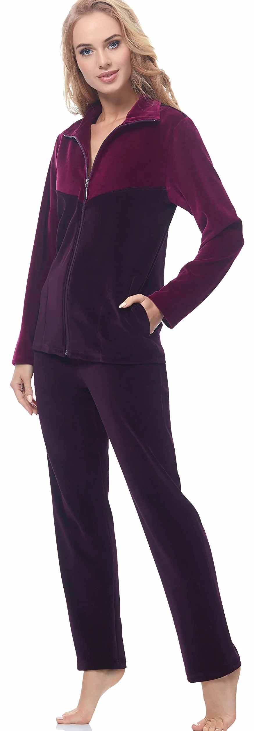 Merry Style Dres Damski z Weluru MSMG001 (Fuksja(1723), 3XL)