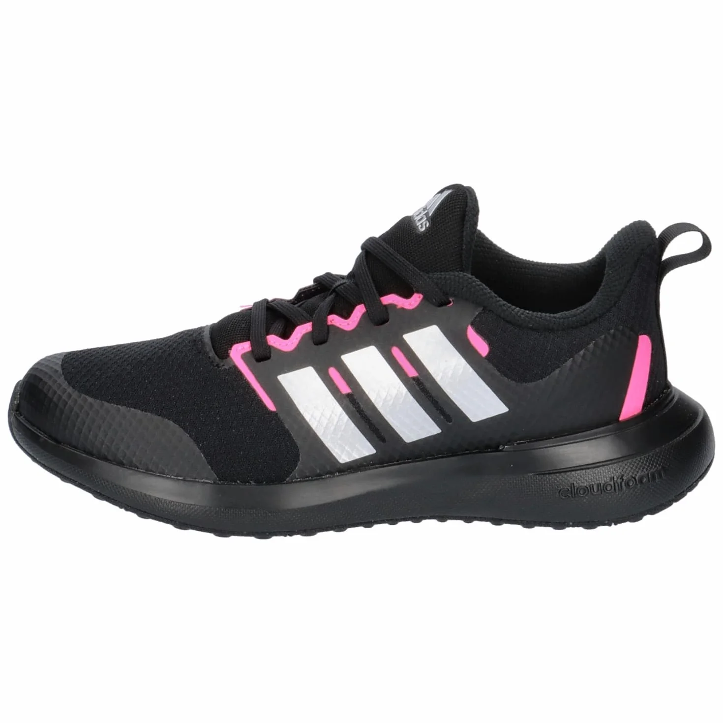 adidas Uniseks - dzieci FortaRun 2.0 Shoes Kids, core black/silver met/pink, 36 2/3 EU