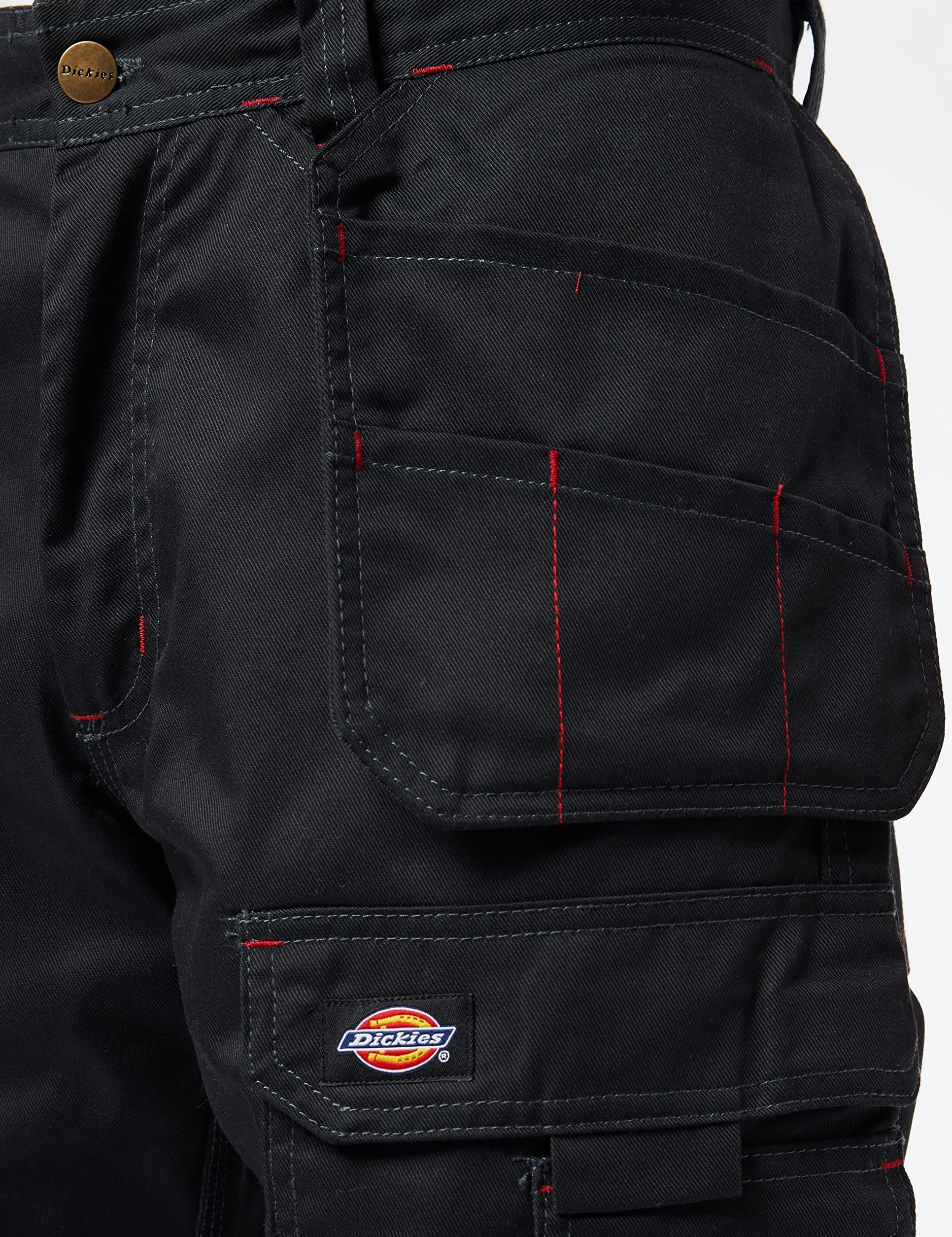 VF Dickies UK Męskie Redhawk PRO TRS czarne spodnie robocze, 34 W/32 L
