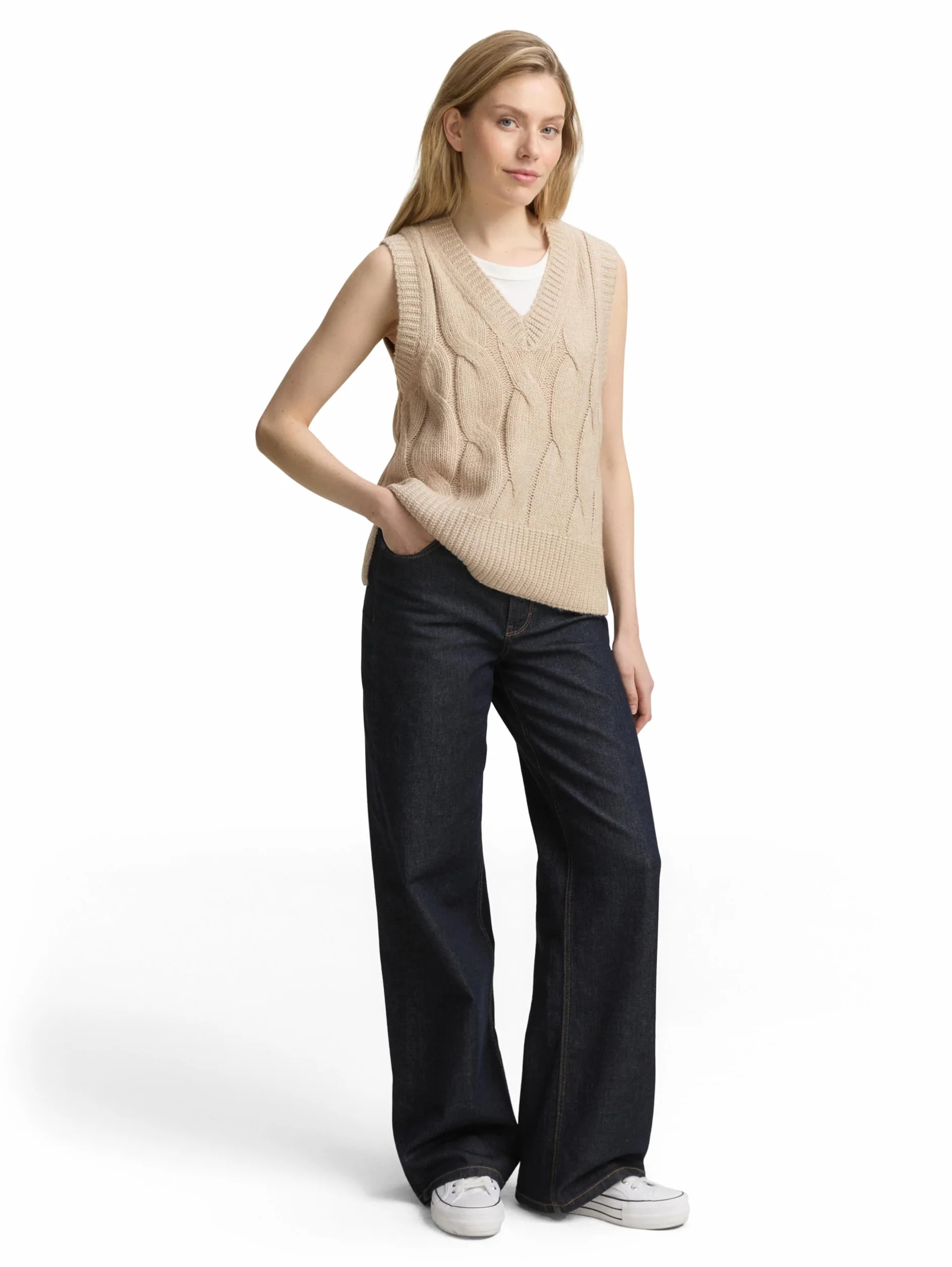 TOM TAILOR Kamizelko sweter Kobiety 1047708