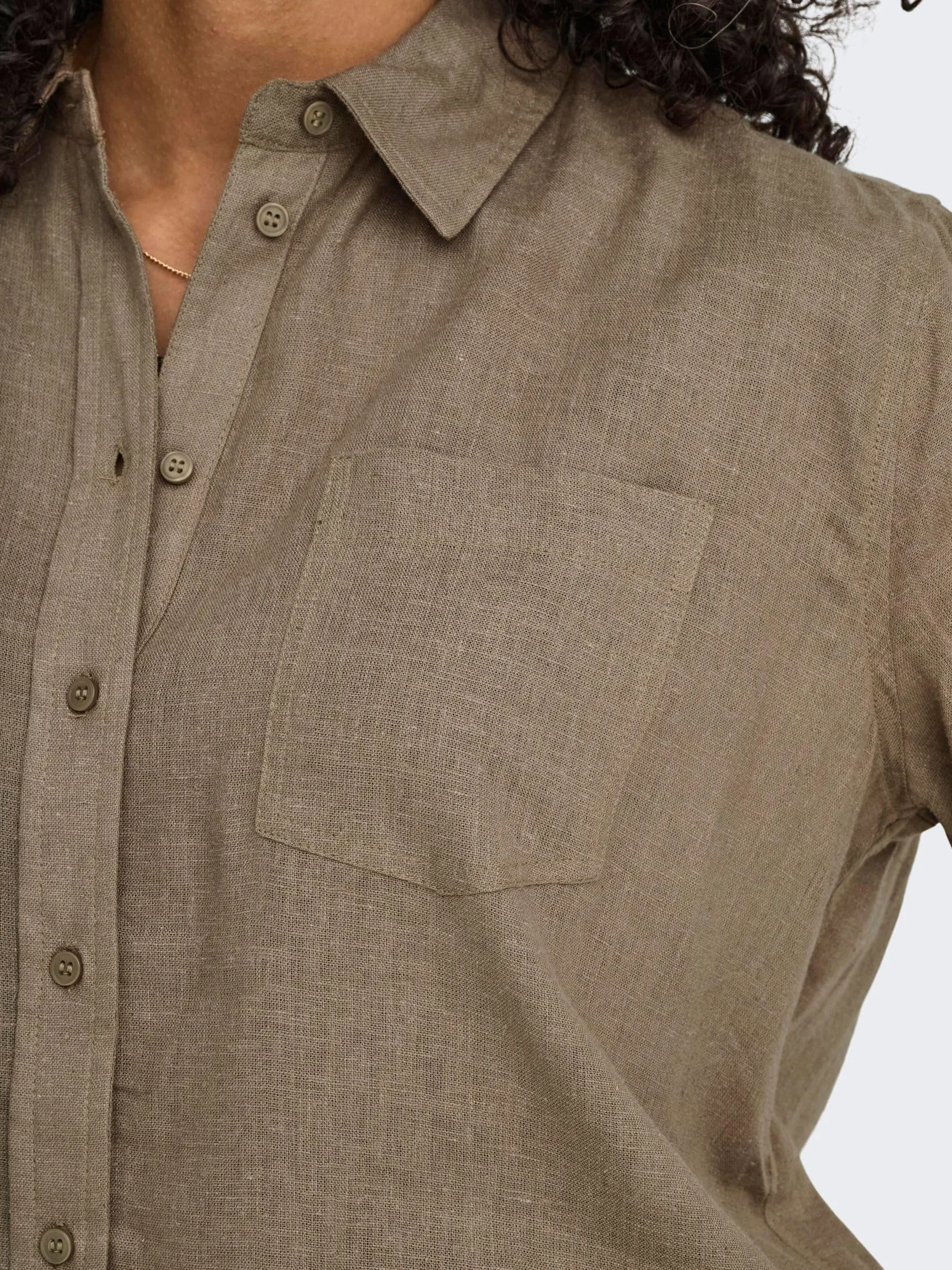 Onltokyo L/S Linen Blend Shirt Pnt Noos, beż, XL