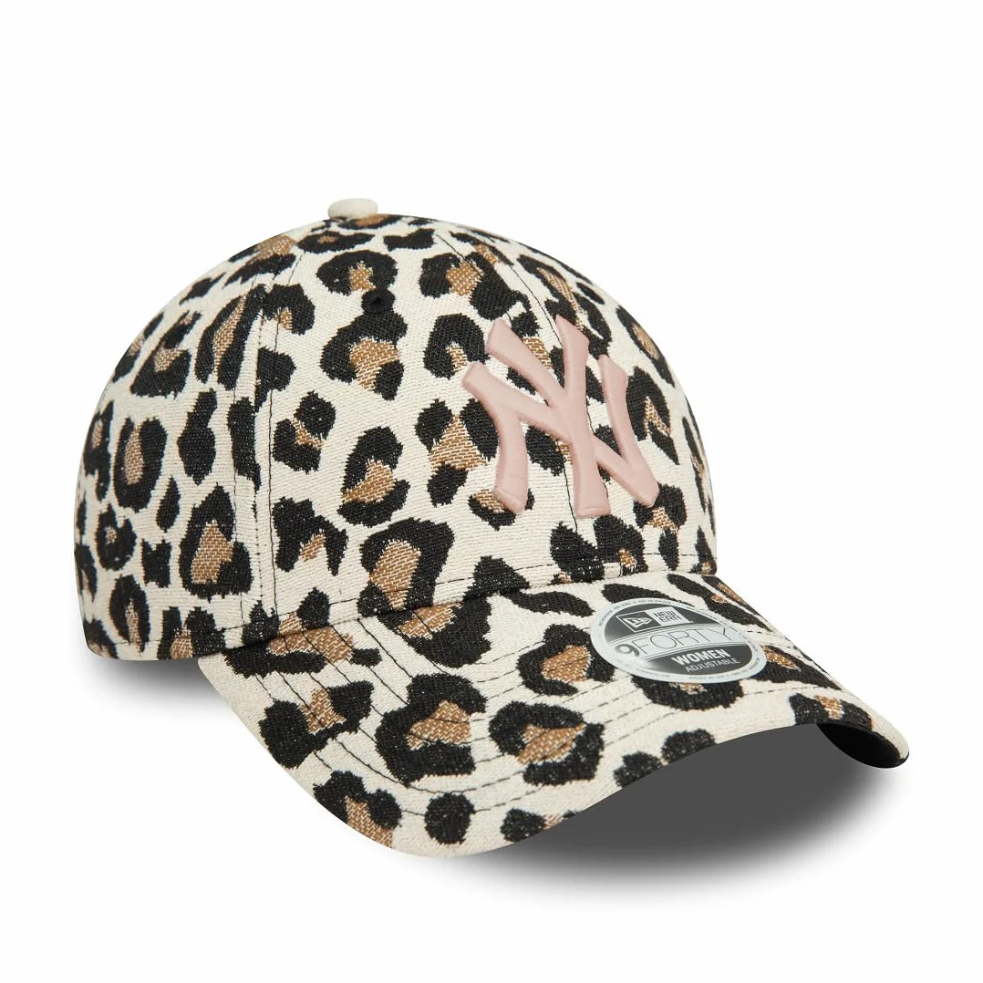 New Era Women MLB 9FORTY Leo Jacquard Leopard Cap New York Yankees