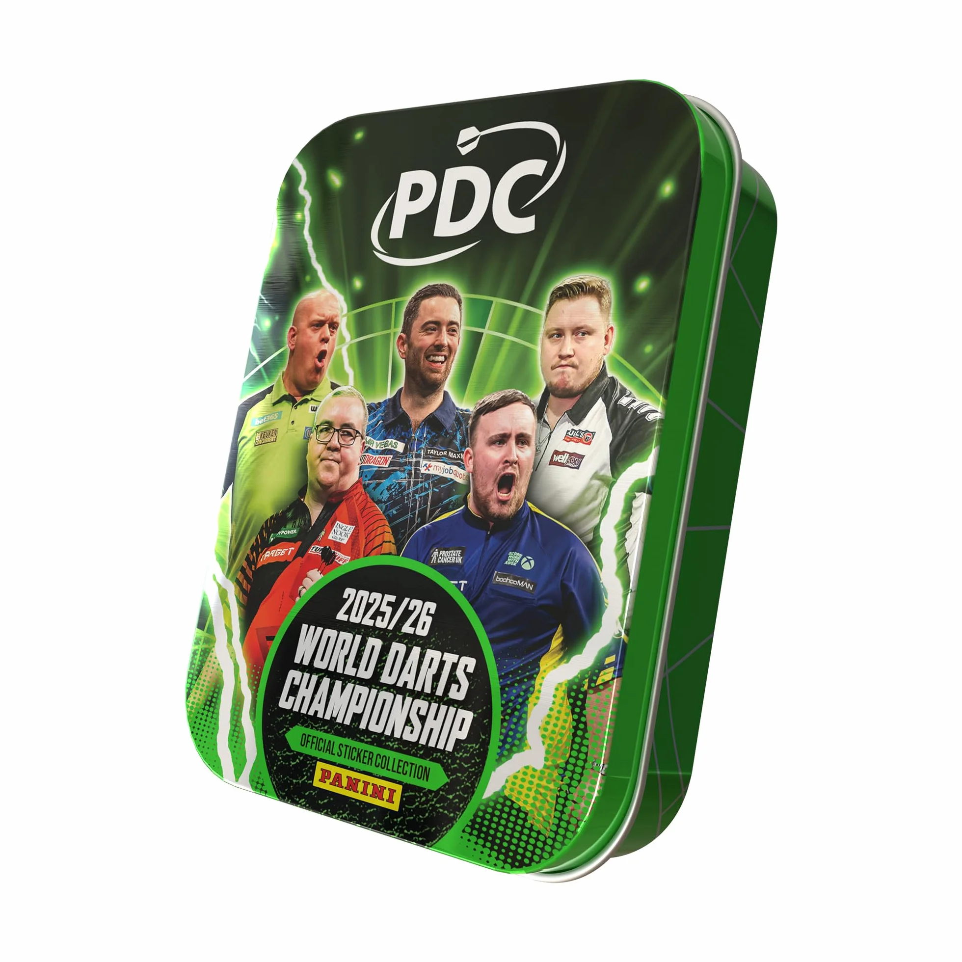 Kolekcja naklejek World Darts Championship - puszka kieszonkowa
