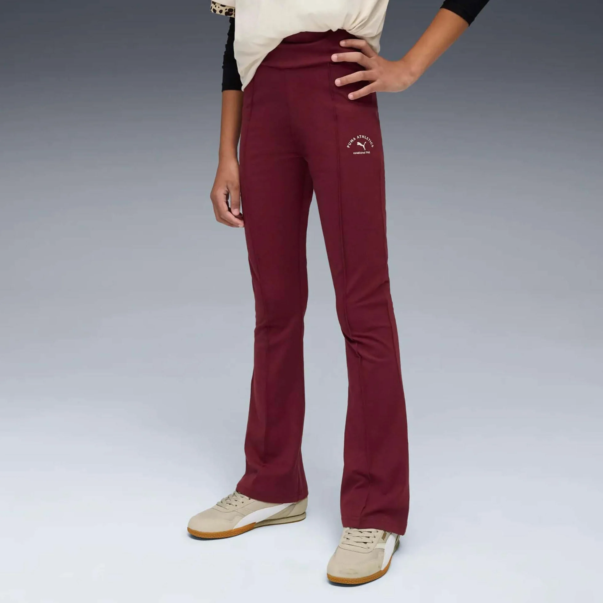 PUMA Puma Class High-waist Flared Leggings G - Rajstopy Dziewczynki