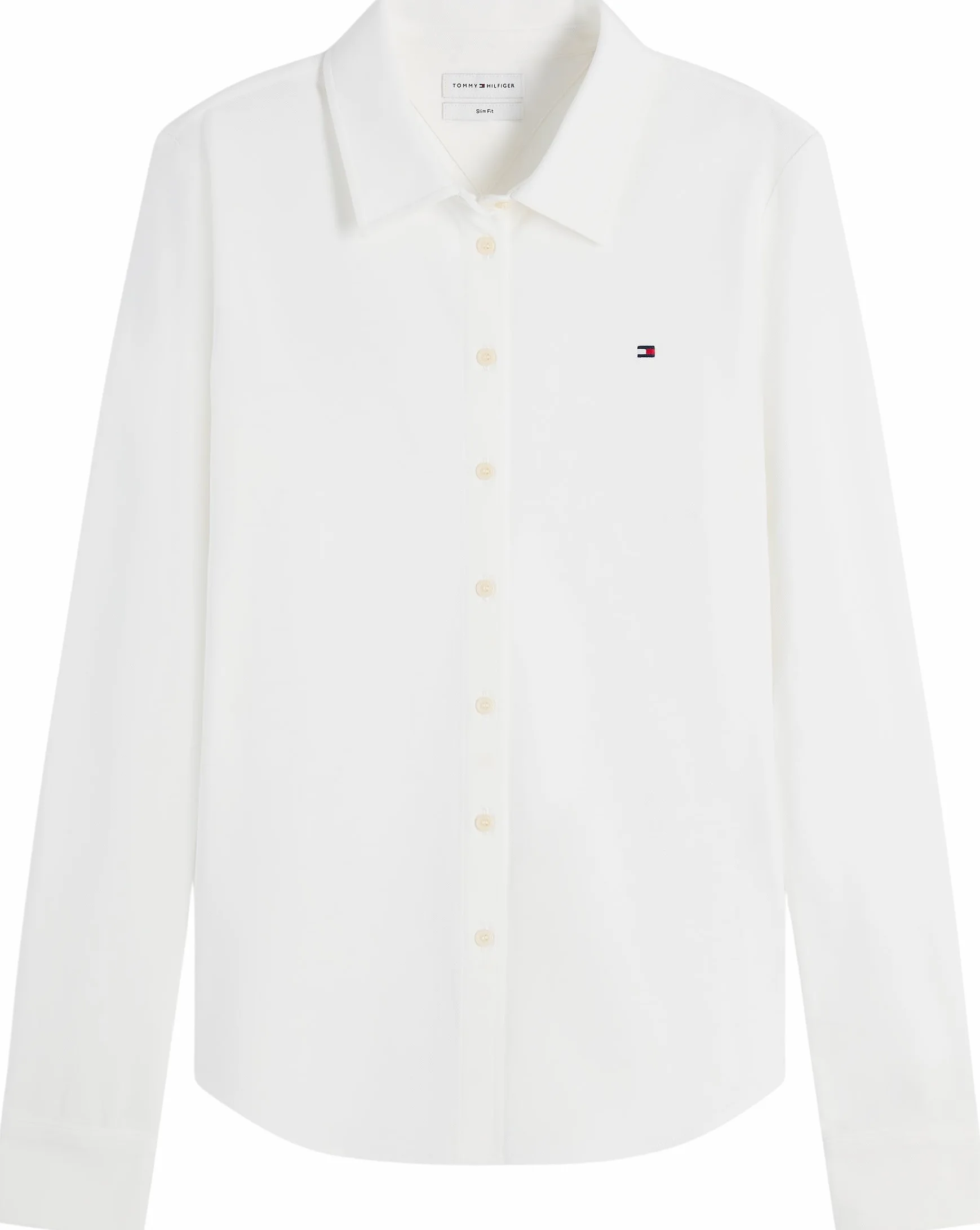 Tommy Hilfiger Damska koszulka polo L/S, Biały (Ecru), XL