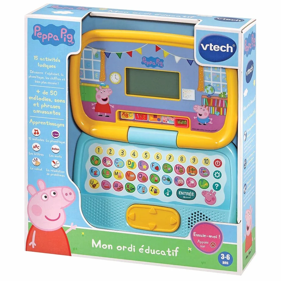 VTech Peppa Pig Komputer Dziecko, 553505, Wielokolorowy,