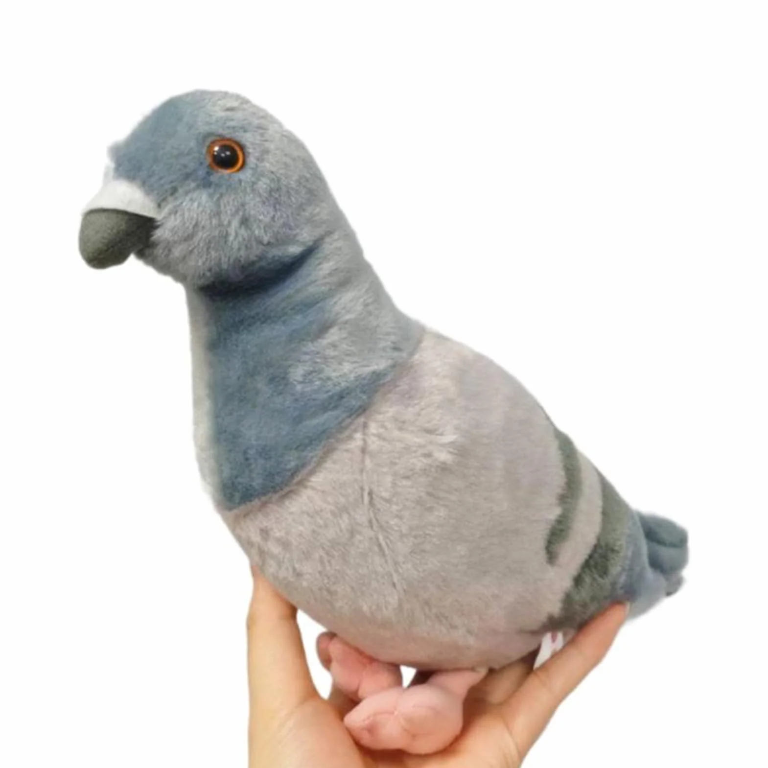 Gołębie pluszak | realistyczna figurka pluszaka | figurka gołębi do zabawy, na Wielkanoc, Halloween, Boże Narodzenie, urodziny, do pokoju dziecięcego, salonu, pokoju zabaw