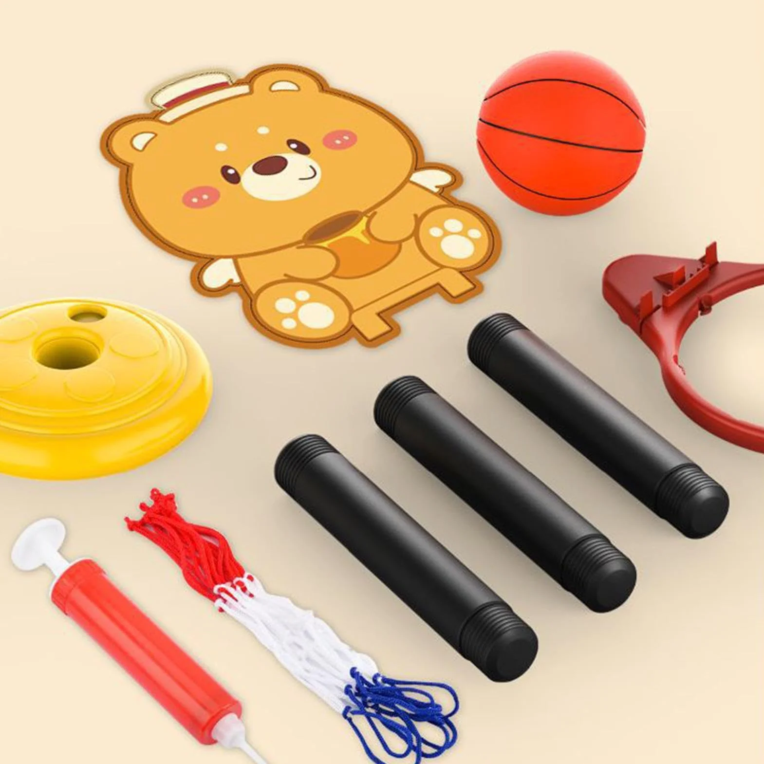 Kids Basketball Hoop, Indoor Game Sport Toy, Basketball Hoop Toys, Sport Early Education Toys, Basketball Hoop Indoor Toys, Easy To Use, Portable for Indoor Garden Play