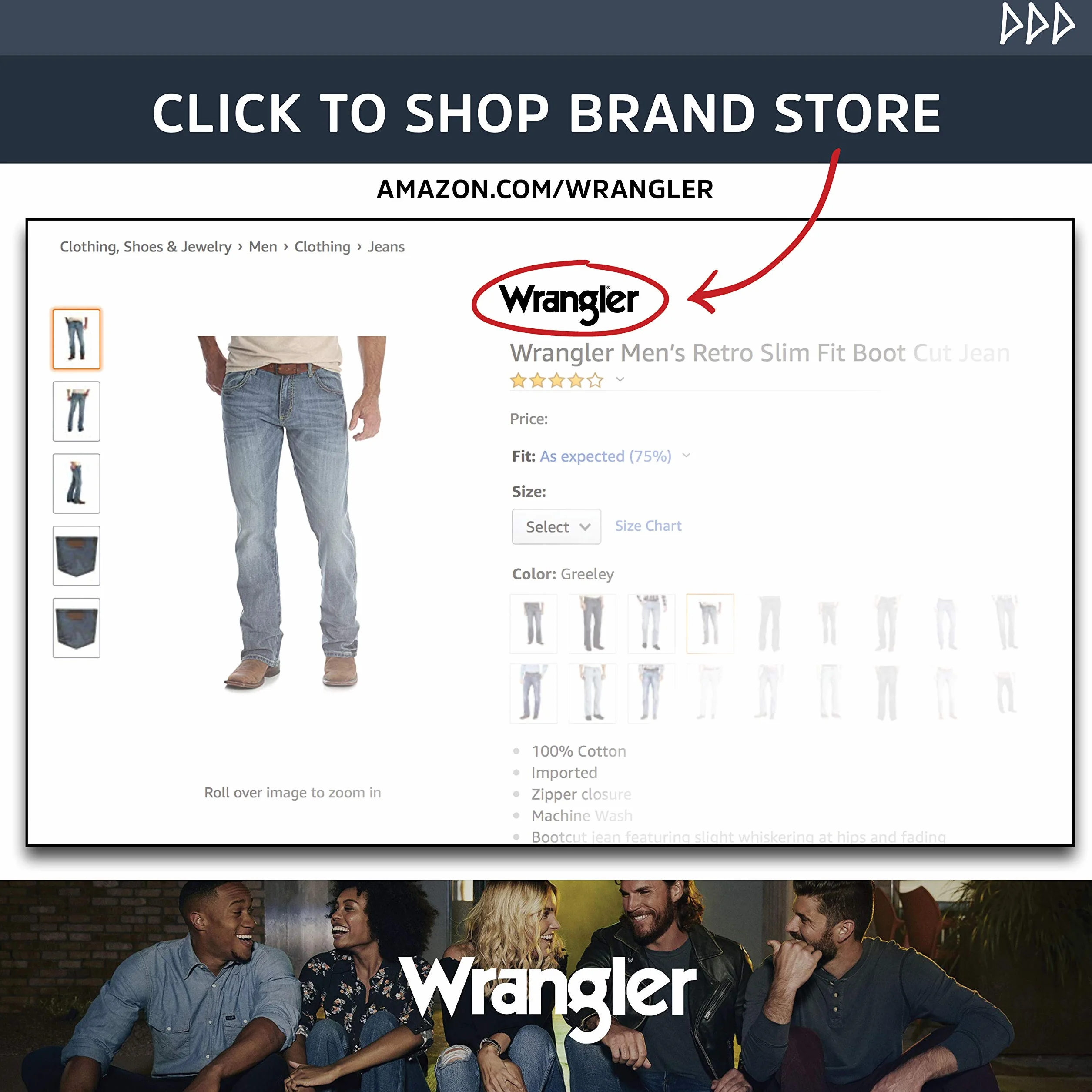 Wrangler Koszulka kowbojska z długim rękawem z dwiema kieszeniami z zapięciem na klips, solidna powierzchnia Mężczyźni Cowboy Cut Western Long Sleeve Snap Work Shirt Firm Finish