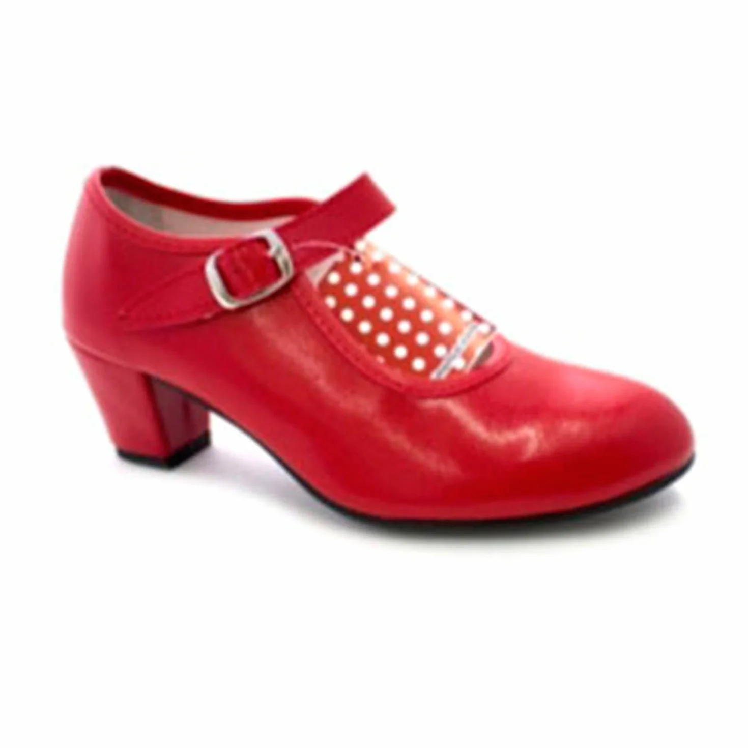 Sewilla Flamenco tańczące buty dziewczyna lub kobieta Danka w kolorze czerwonym