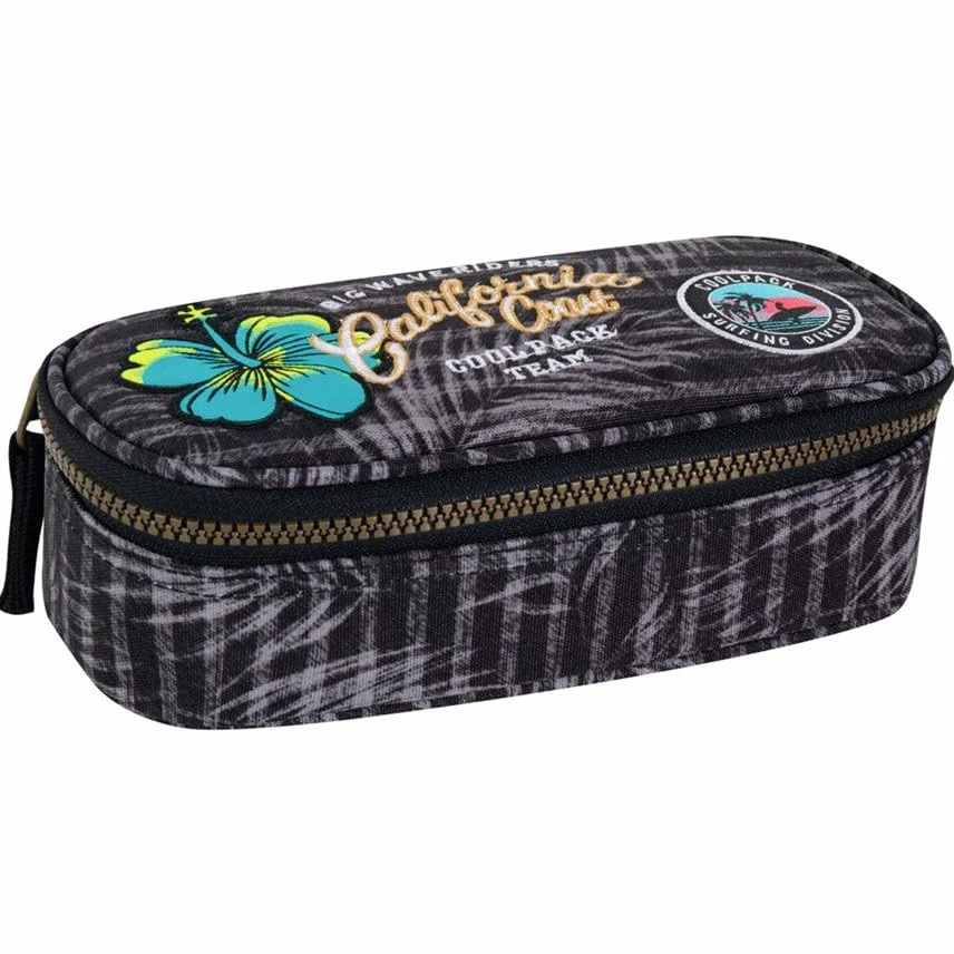 Coolpack B62155, piórnik Campus Grey (Badges G), wielokolorowy
