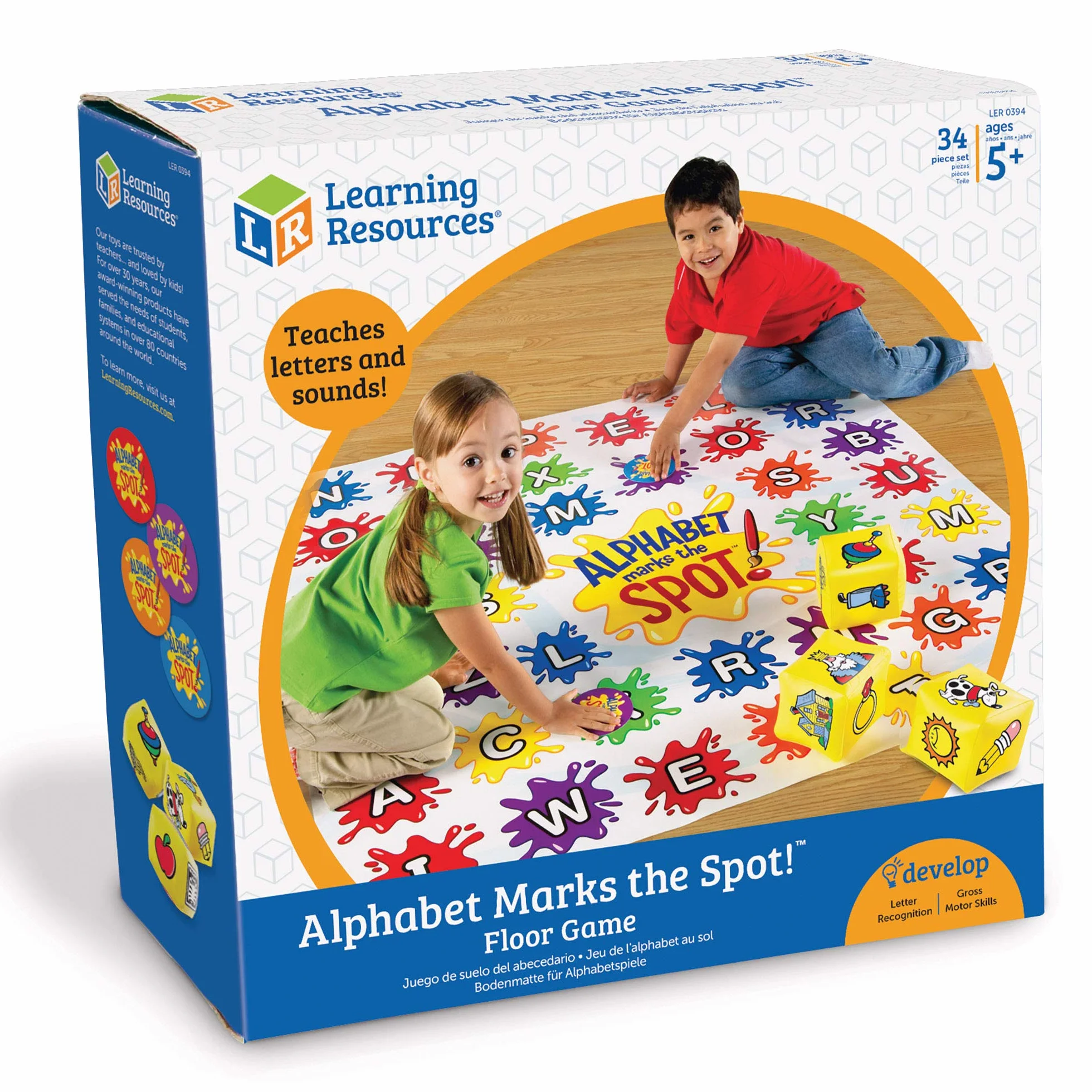 Learning Resources Alphabet Marks the Spot Pod?oga Gra 34-Kawałek Aktywność Zestaw