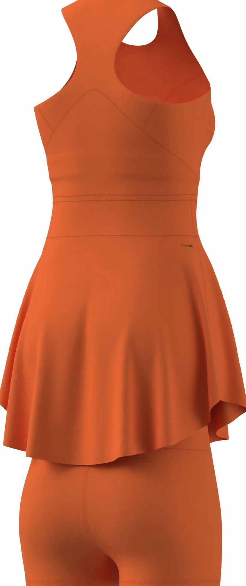 adidas dames TENNIS CLIMACOOL Y-DRESS, Pure Orange, S