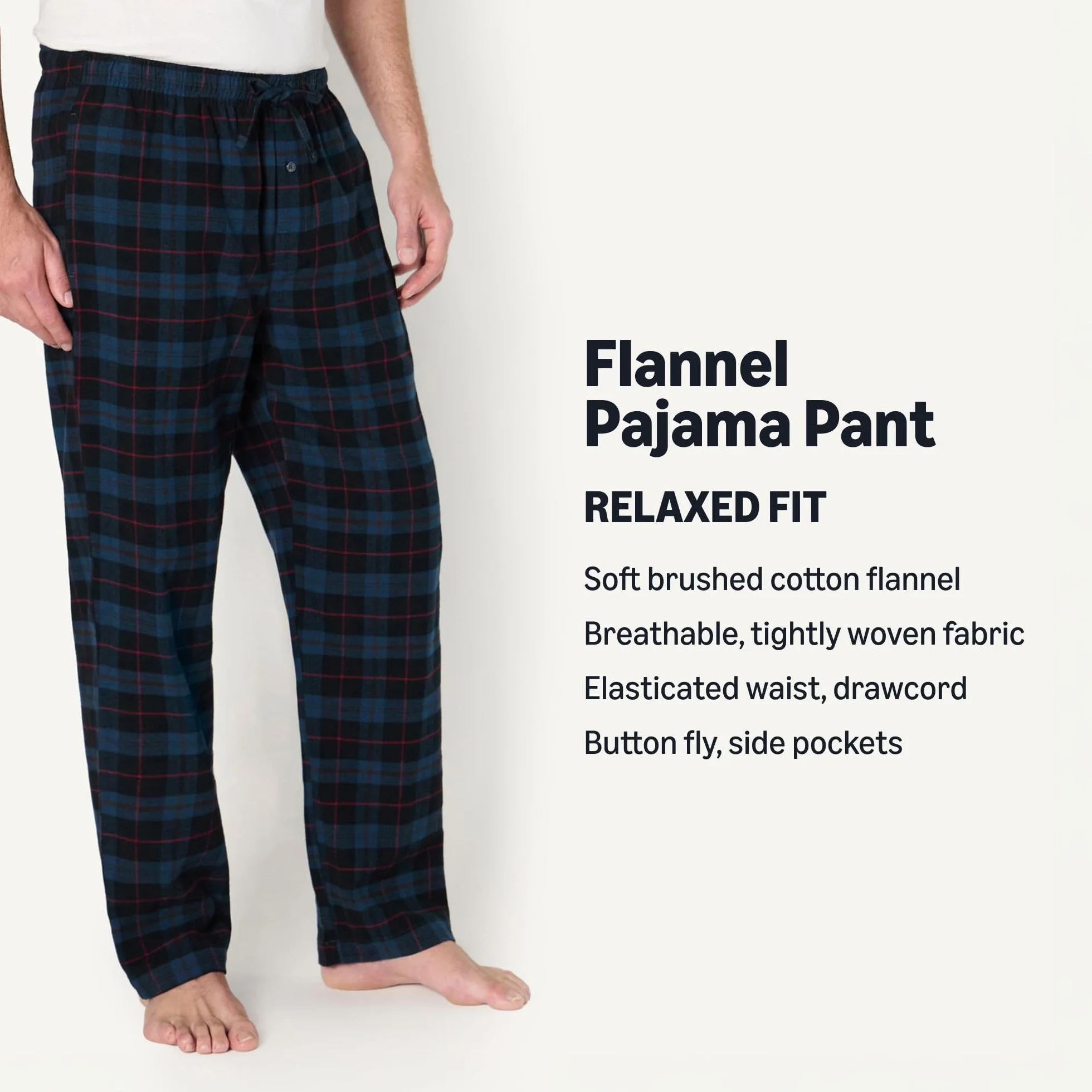 Amazon Essentials Flannel Pajama Pant - Spodnie od pidżamy Mężczyźni
