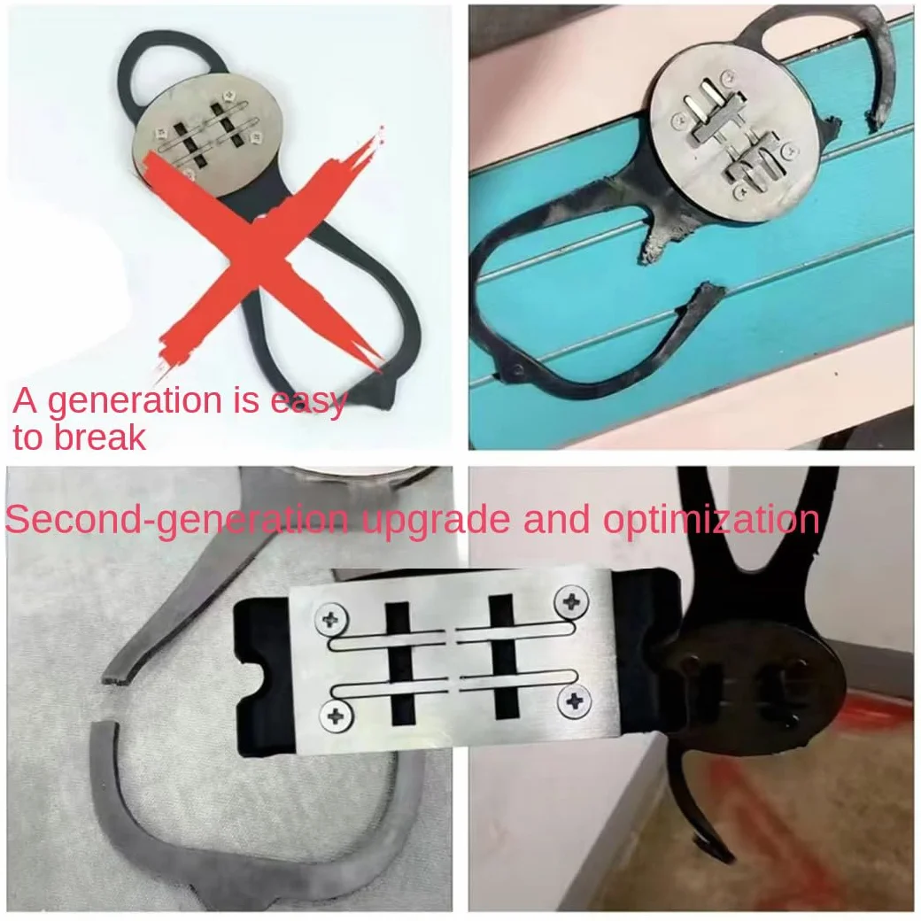 Rower cierny Spark Tool Pad, motocykl, rower Flint Pad, akcesoria do deskorolki, hamulec nożny Sparking Foot Pressure Slider ochraniacze na buty (1 x pokrowiec na buty + 8 x poduszka Flint)