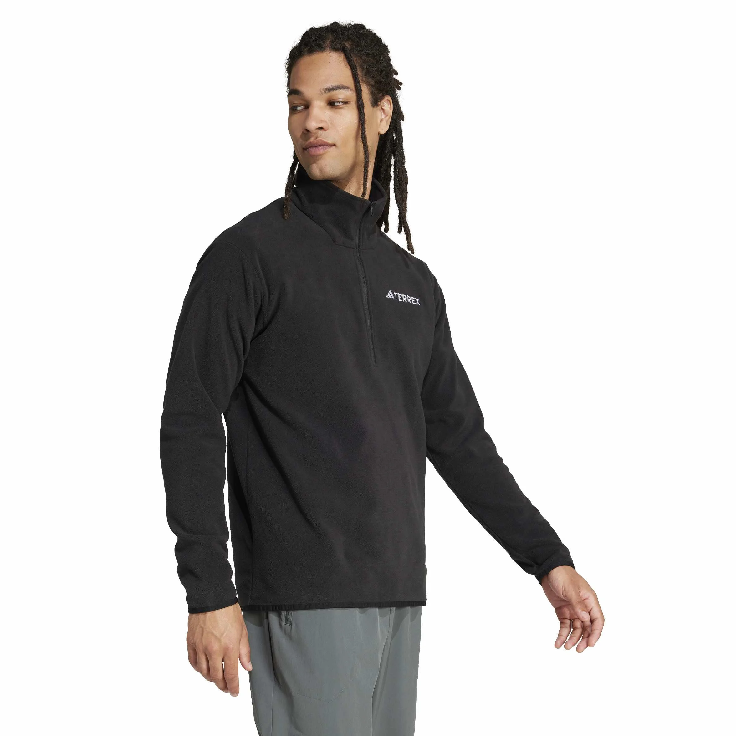 adidas Mężczyźni Terrex Multi Essentials Half Zip Fleece Jacket, black, XL