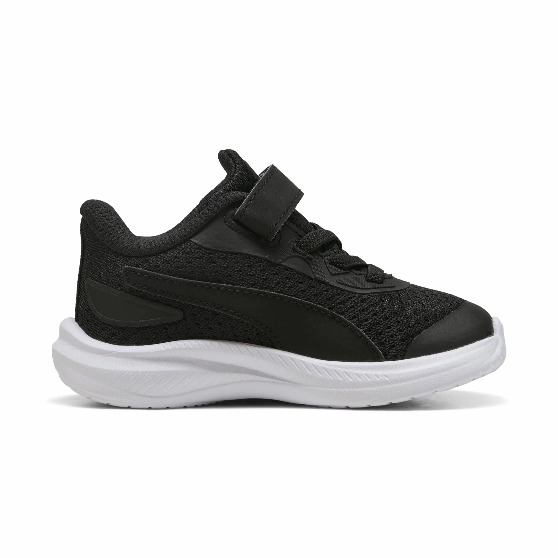 PUMA Unisex Baby Skyrocket 2 AC+ INF trampki, czarno-białe srebro, 4,5 UK dziecko, Puma Czarny PUMA Biały PUMA Srebrny, 4.5 UK