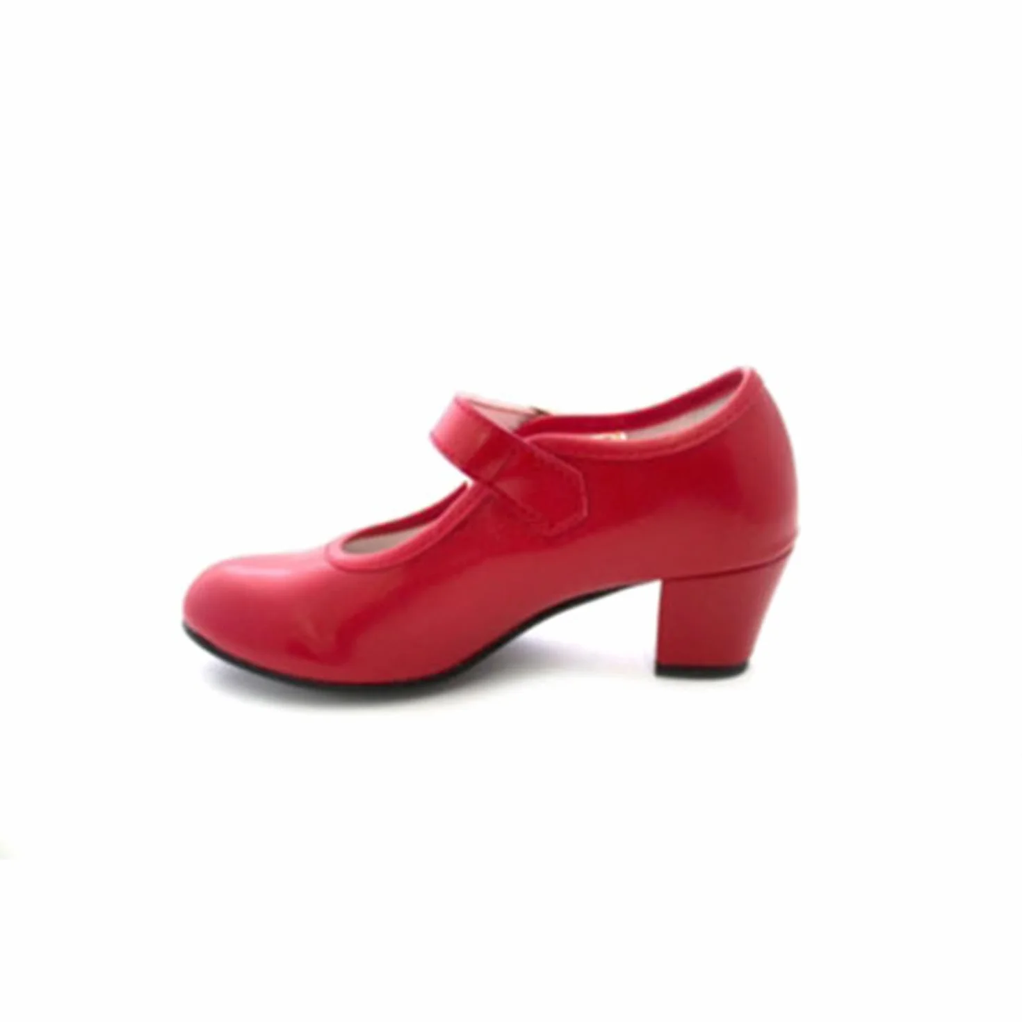 Sewilla Flamenco tańczące buty dziewczyna lub kobieta Danka w kolorze czerwonym