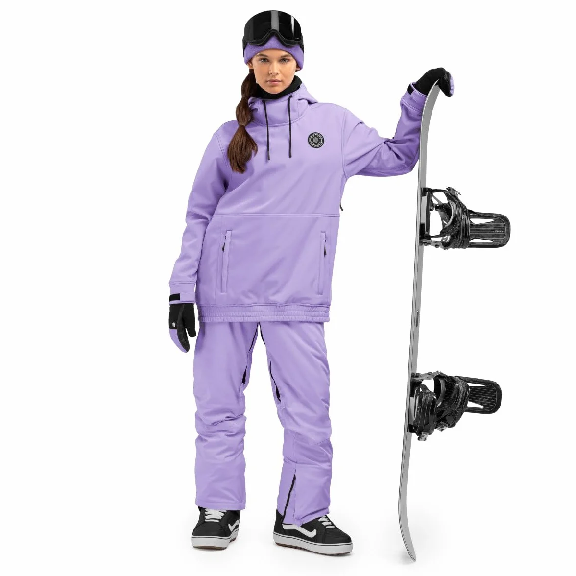 SIROKO - Kurtka Snowboardowa dla Kobiet Siroko W1-W Snowy - XXS - Lawenda