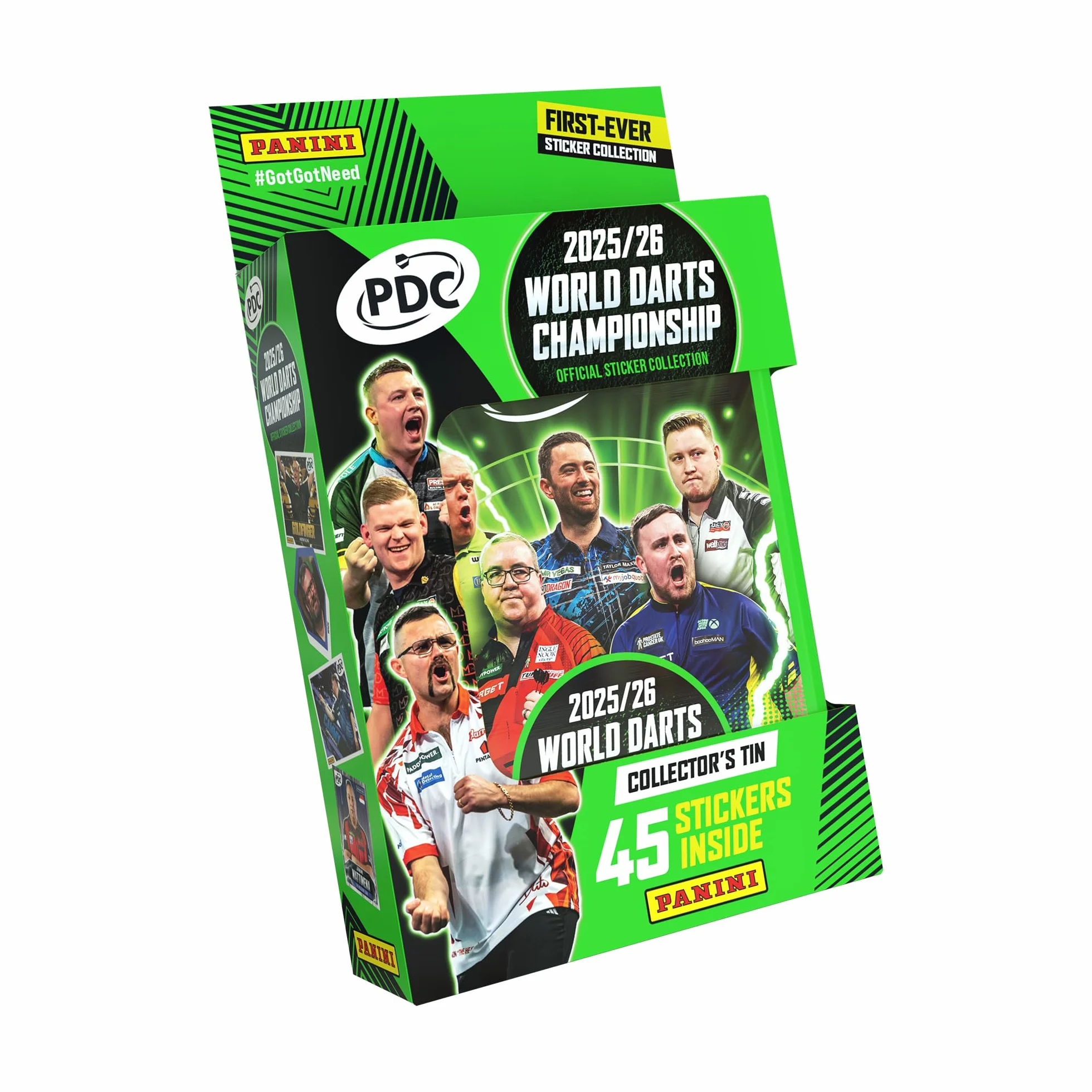 Kolekcja naklejek World Darts Championship - puszka kieszonkowa