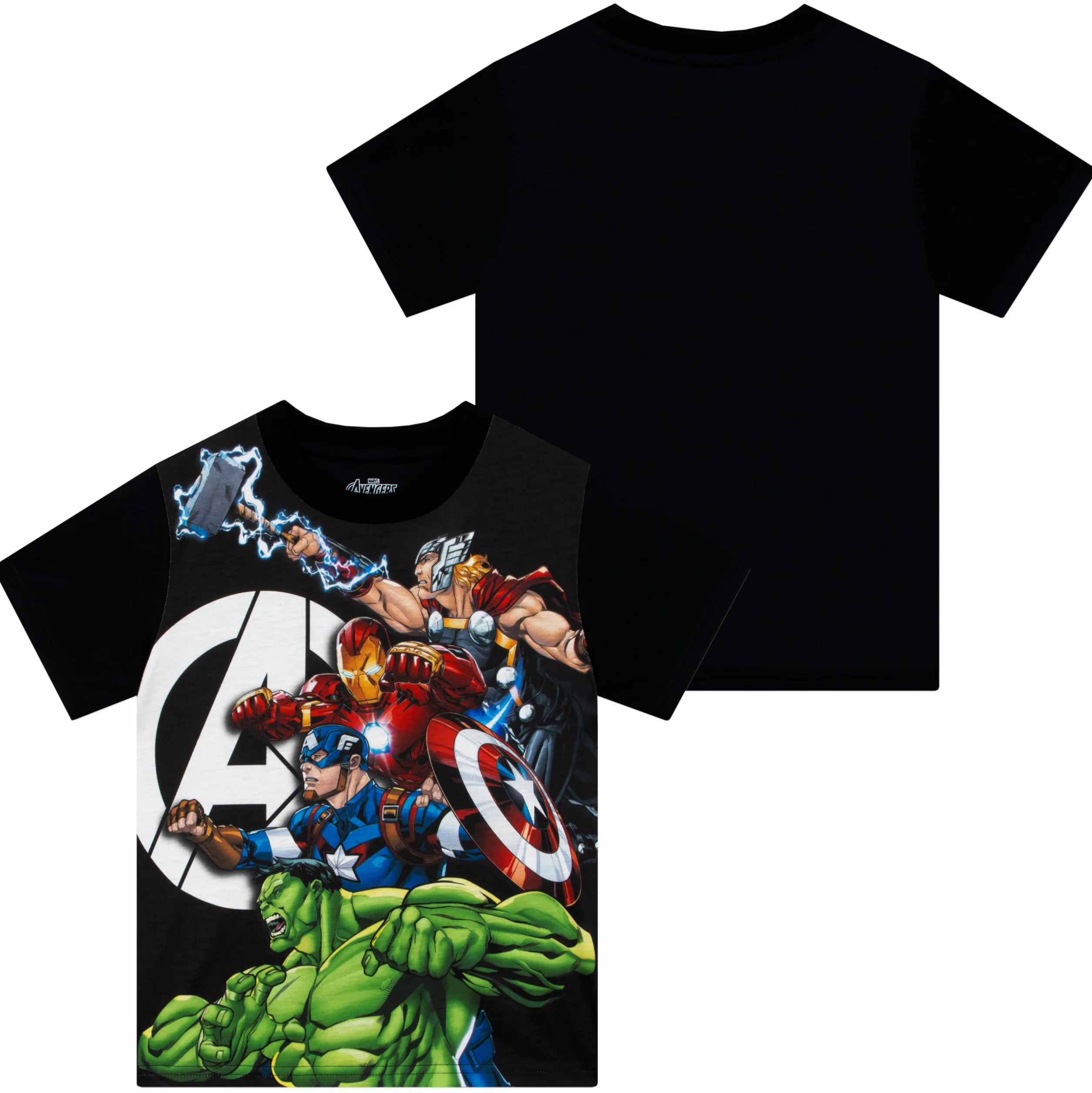 Marvel Piżama Avengers, Letnia Piżama Chłopięca Z Thorem, Kapitanem Ameryką, Hulkiem I Iron Manem, Krótki Komplet Do Spania Dla Dzieci