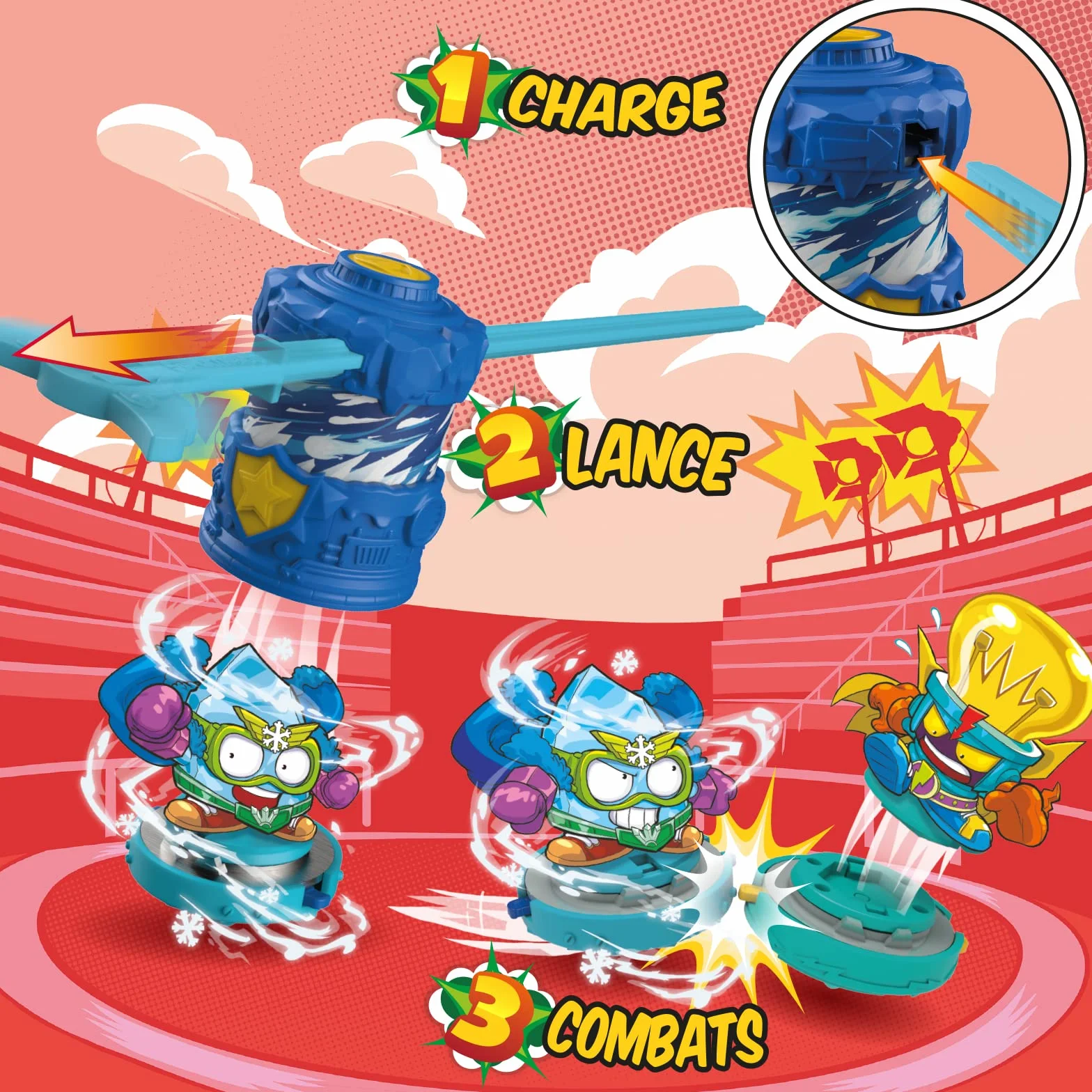 SUPERTHINGS RIVALS OF KABOOM SuperThings Battle Spinners - Jungle Raider, Zawiera 1 Spinner i 1 SuperThing Exclusive