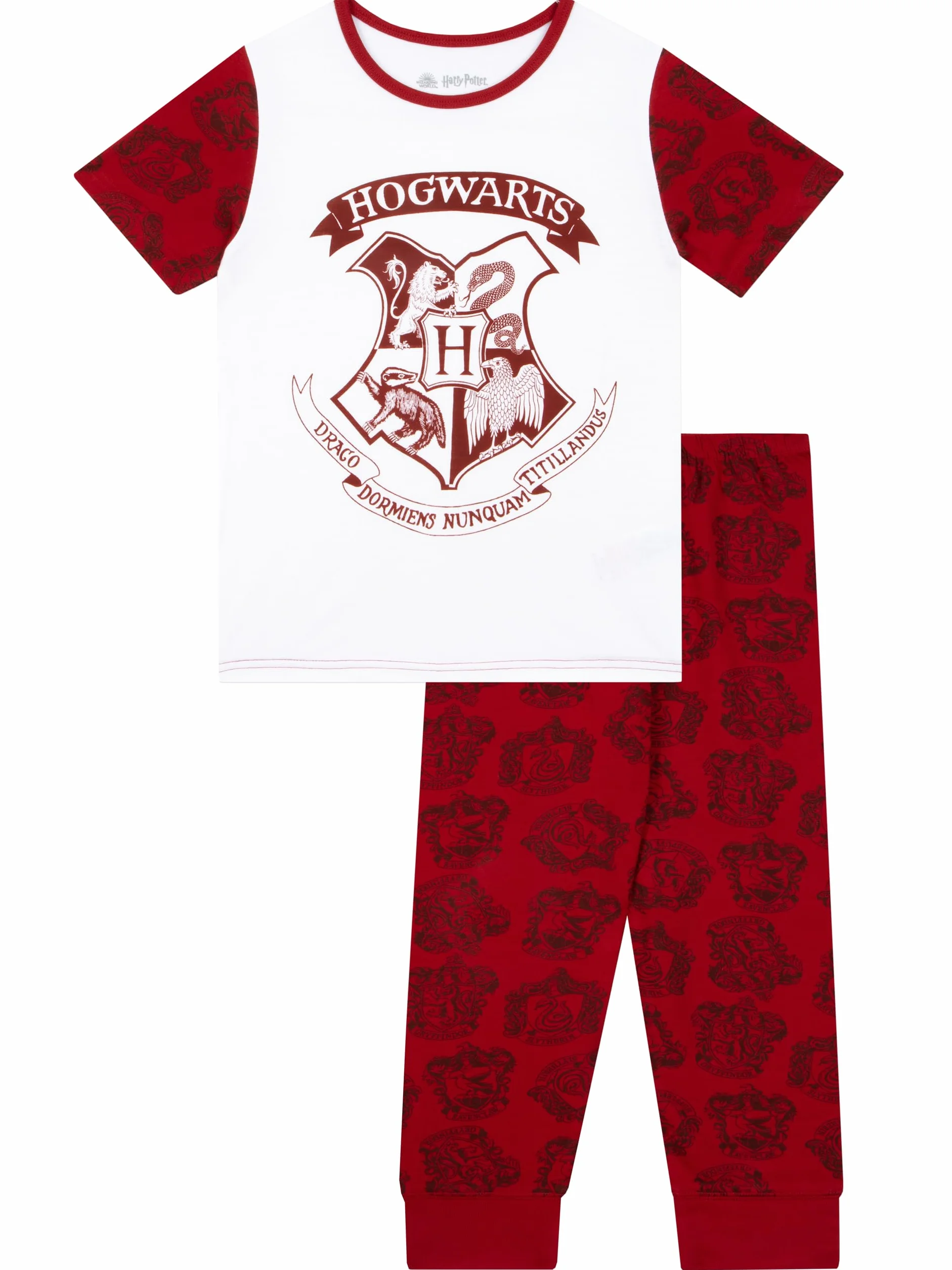 Piżama Dla Dziewczynek Harry Potter | Zestawy Piżam Dla Dziewczynek | Piżamy Slytherin I Gryffindor