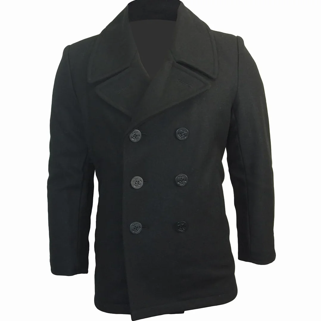 Mil-Tec Kurtka Mężczyźni Us Navy Pea Coat Tuch