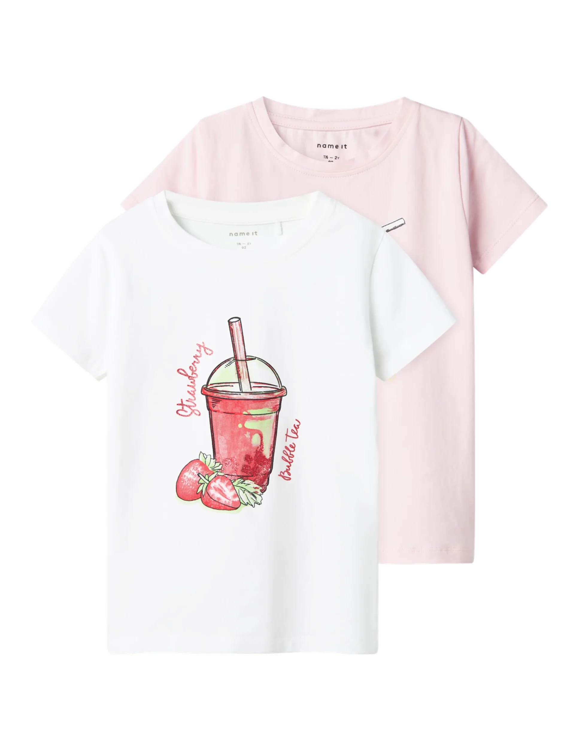 NAME IT Dziewczęce Nmffoji Ss Top 2P (2 sztuki), Ballerina, 98
