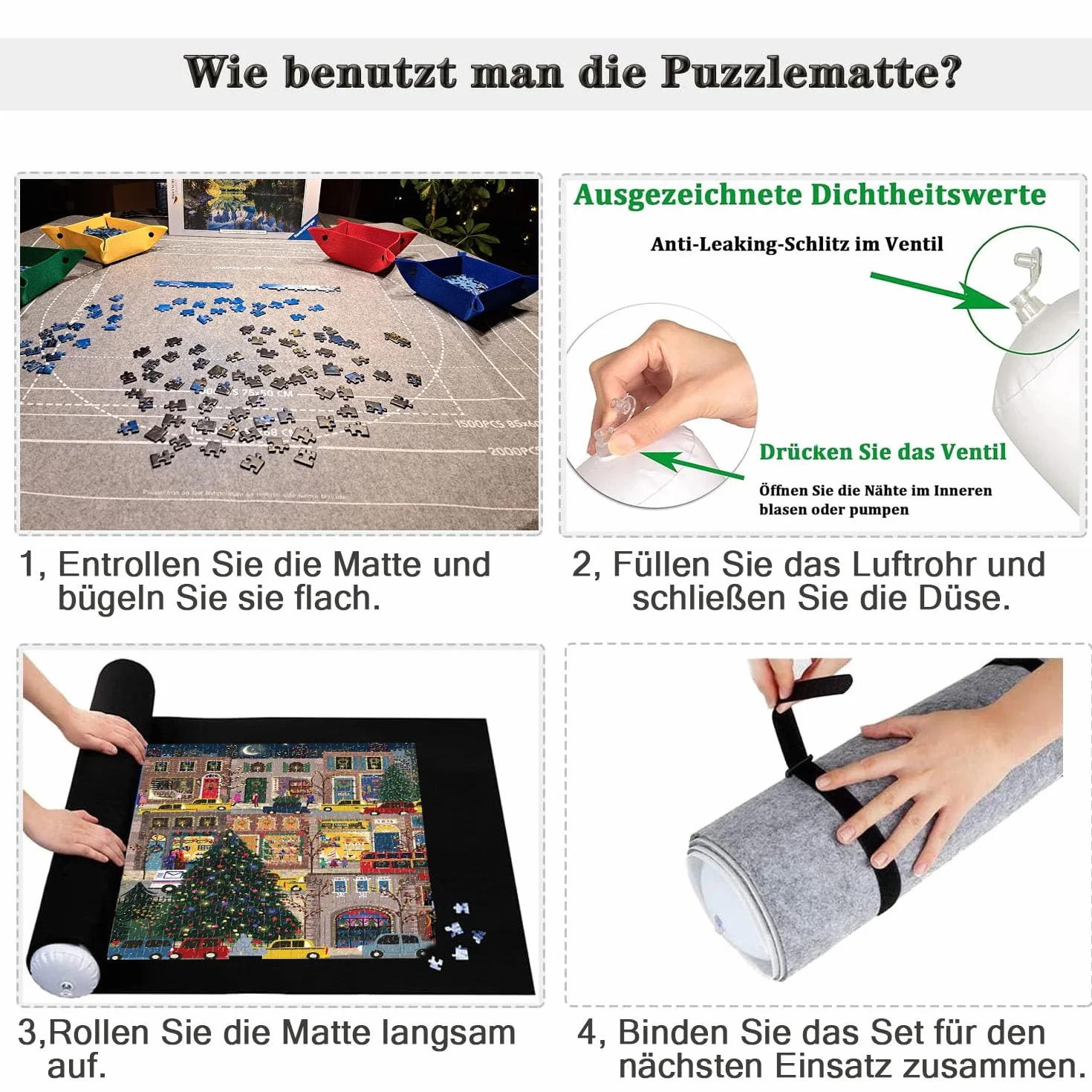Celawork Mata do puzzli Jigsaw Rolls - do 1500, 2000, 3000 elementów - podkładka, mata rolowana (do 1500 sztuk)