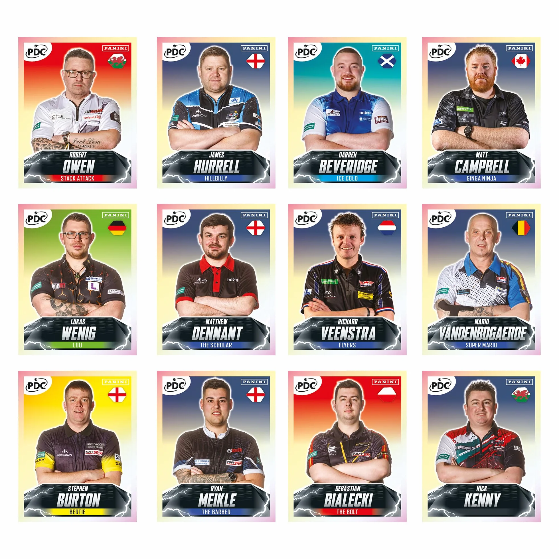 Kolekcja naklejek World Darts Championship - puszka kieszonkowa