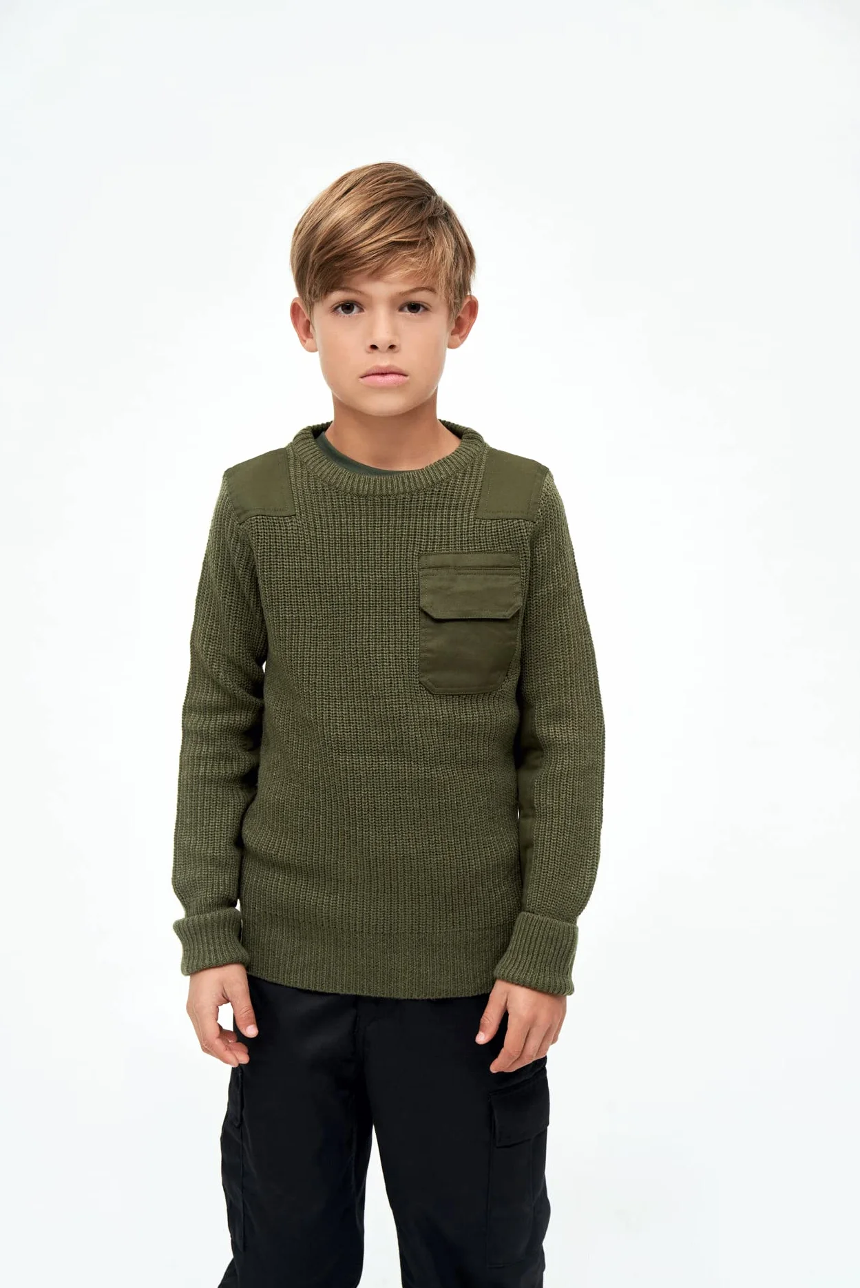 Brandit Sweter pullover Uniseks - dzieci Kids Bw Pullover