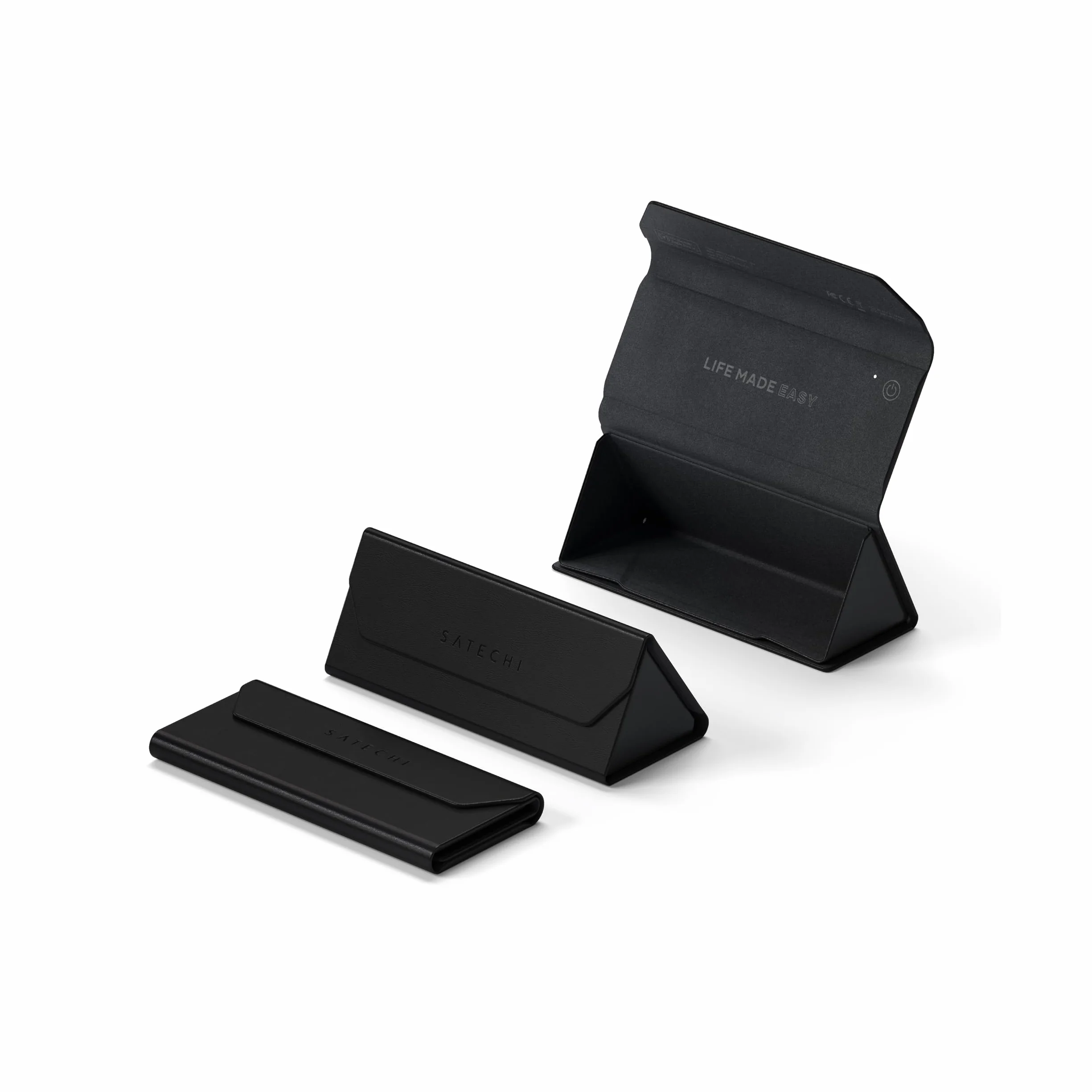 SATECHI FindAll Etui na Inteligentne Okulary Kompatybilne Z Aplikacją Apple Find My, Składane I Przenośne, Ładowane Bezprzewodowo, Z Alarmem Dźwiękowym, Do Wszystkich Rodzajów Okularów