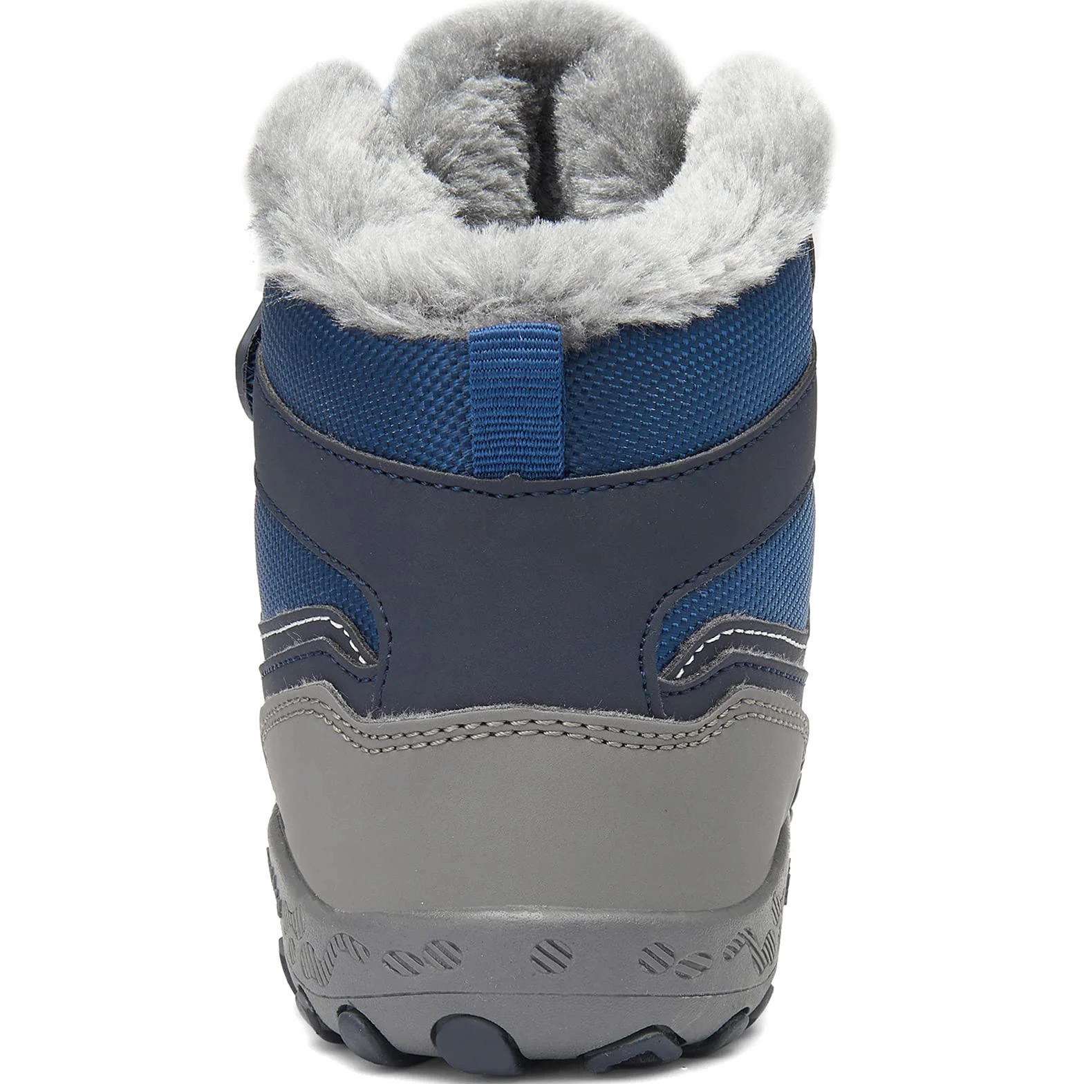 Mishansha Dziecięce buty zimowe, antypoślizgowe, trekkingowe, dla chłopców i dziewczynek, wygodne, bawełniane buty, 05 niebieski, 36 EU