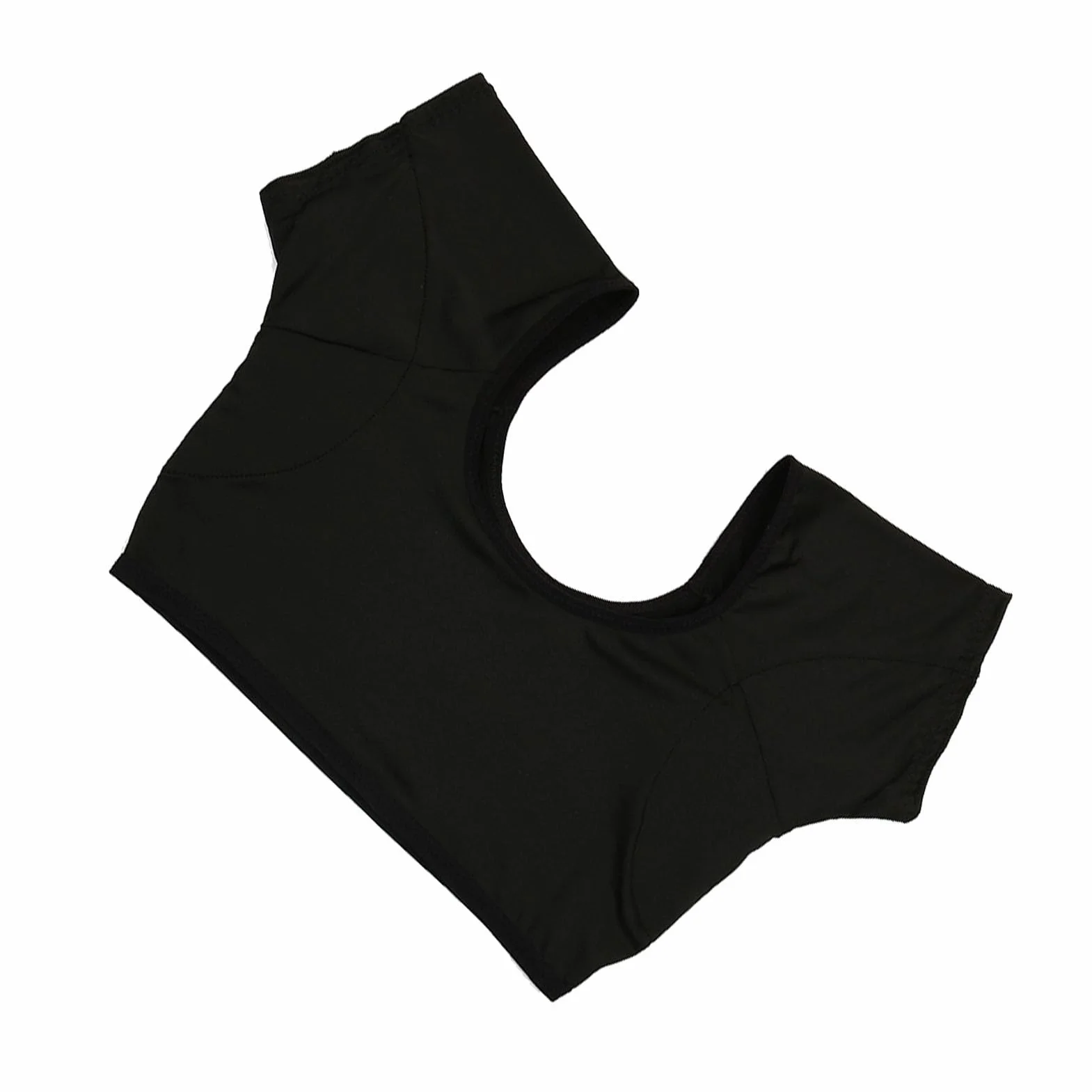 Kamizelka Dresowa Pod Pachami, Bluza Pochłaniająca Pot z Krótkim Rękawem Design Zmywalna Kamizelka Dresowa Pod Pachami dla Kobiet (Czarny)