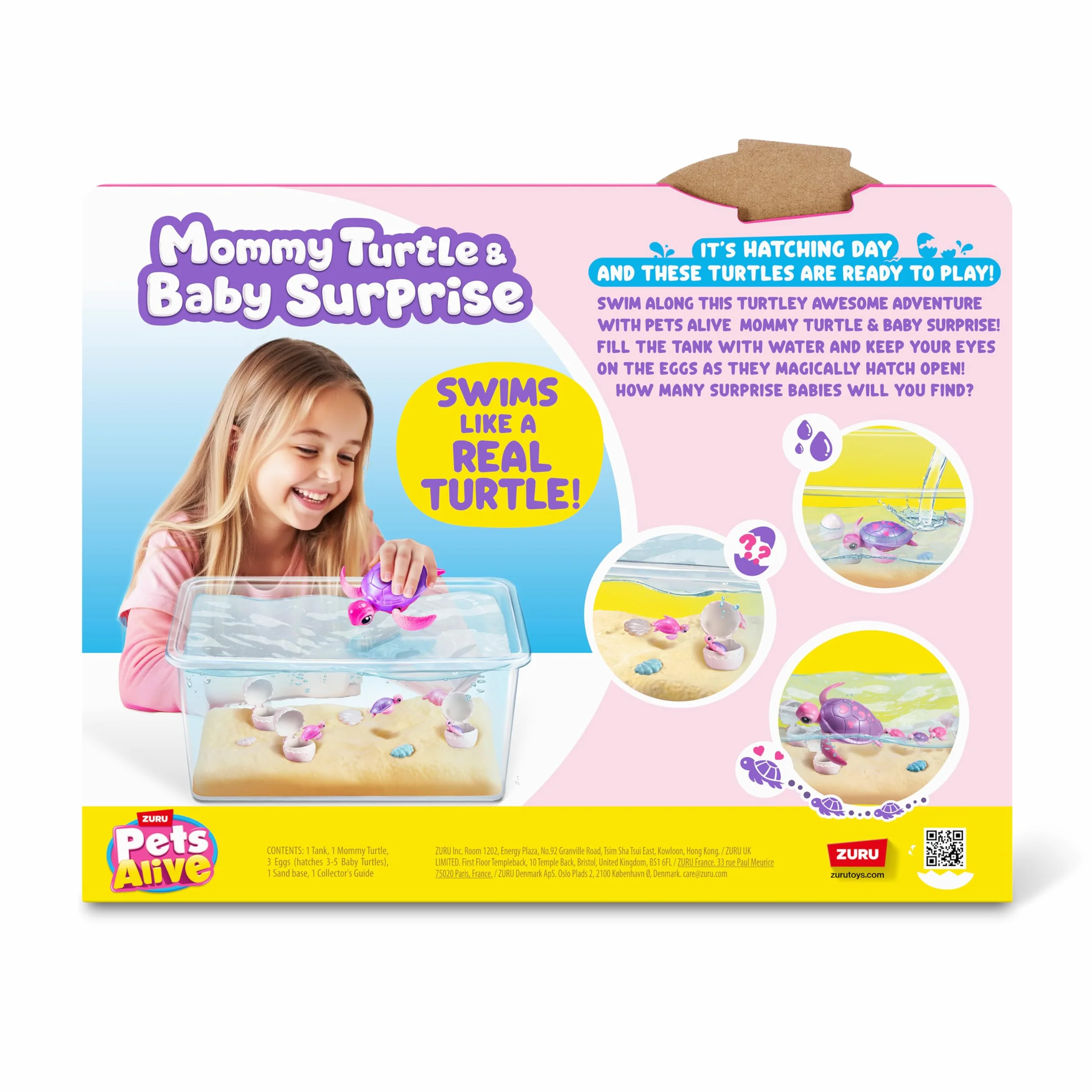 Pets Alive Mama Turtle Surprise od ZURU, robot zabawka żółw