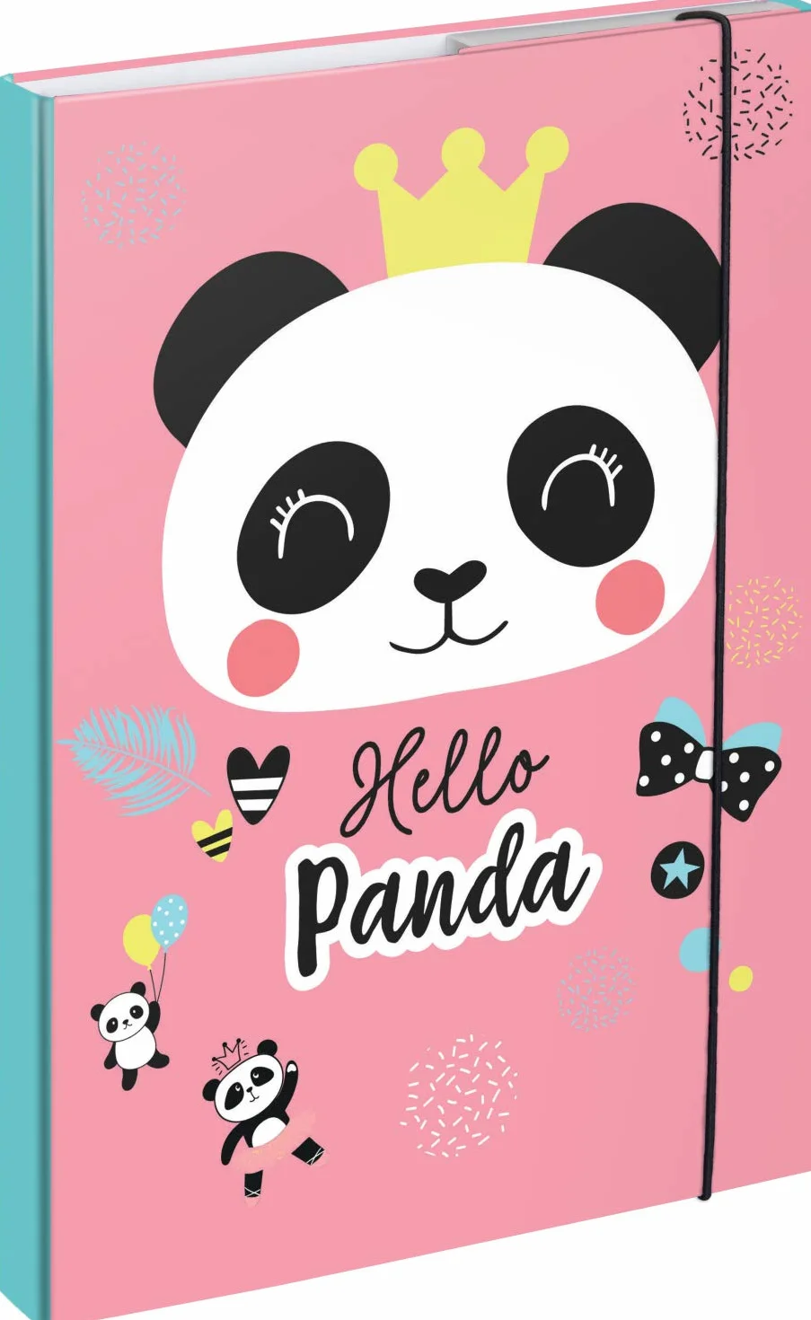 Schulranzen Mädchen Set 5 Teilig - Schultasche ab 1. Klasse - Grundschule Ranzen mit Brustgurt - Ergonomischer Schulrucksack (Panda)