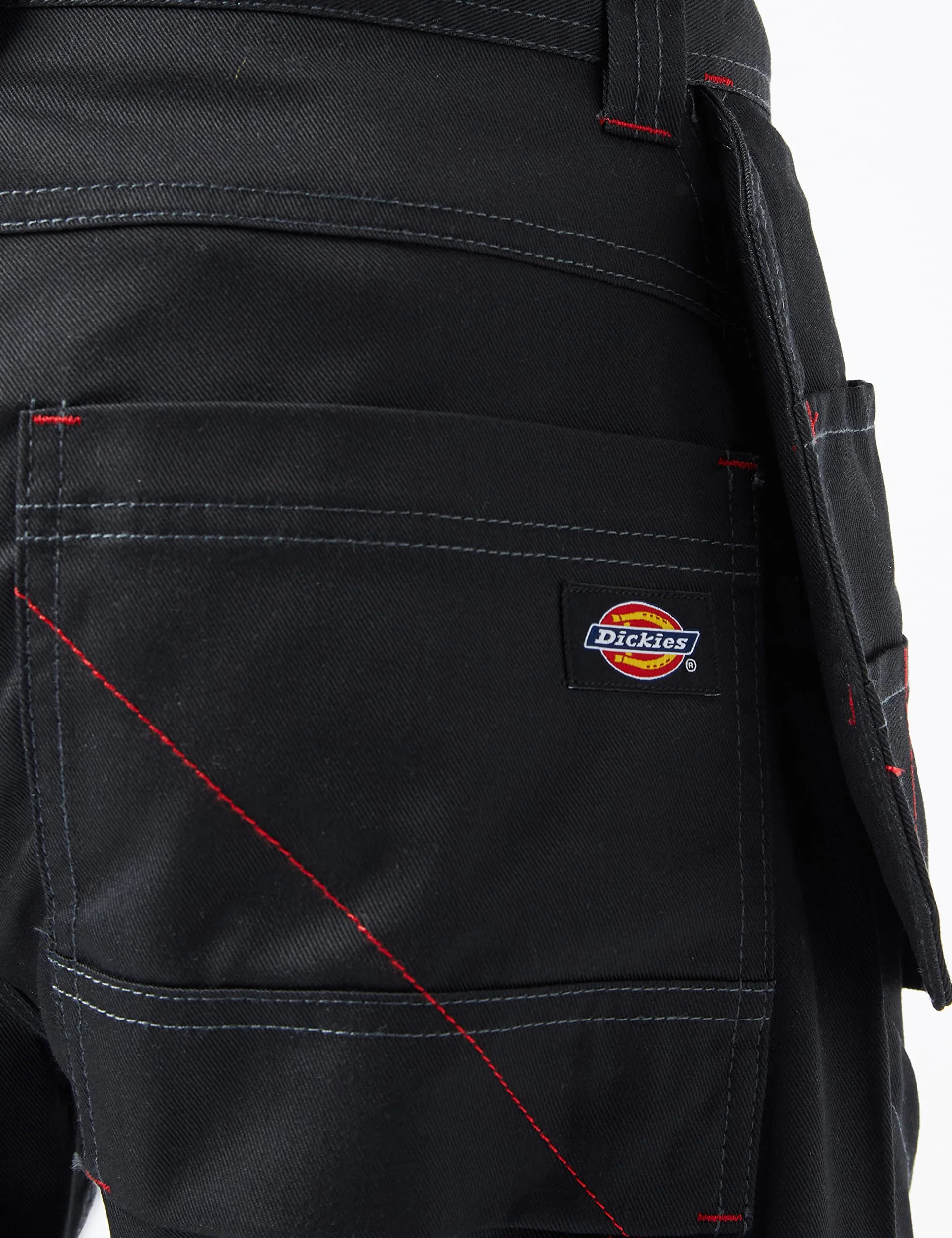 VF Dickies UK Męskie Redhawk PRO TRS czarne spodnie robocze, 34 W/32 L