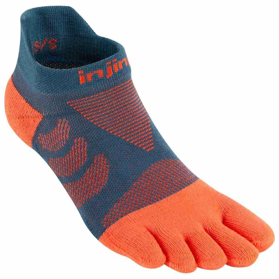 Injinji Women's Run Technical NO-Show Dew wielokolorowa benzyna/pomarańczowy 35-40