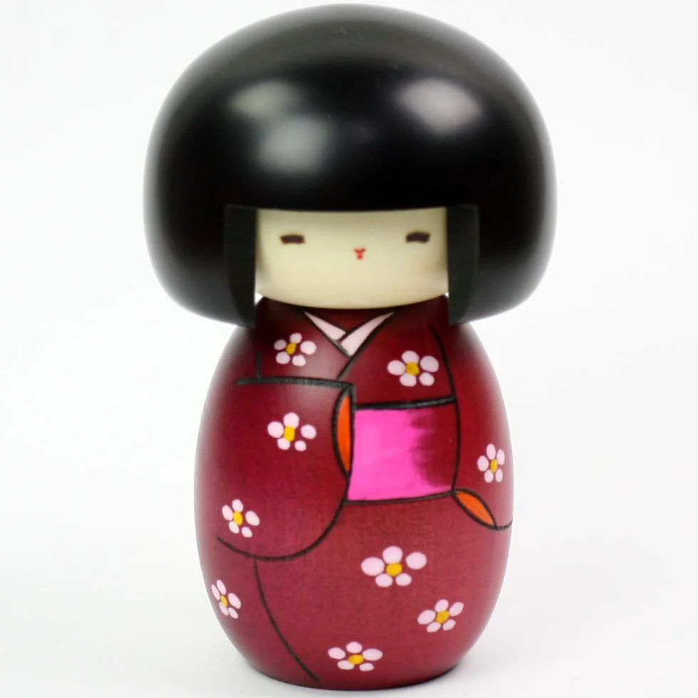 Japoński Kokeshi Hanazono