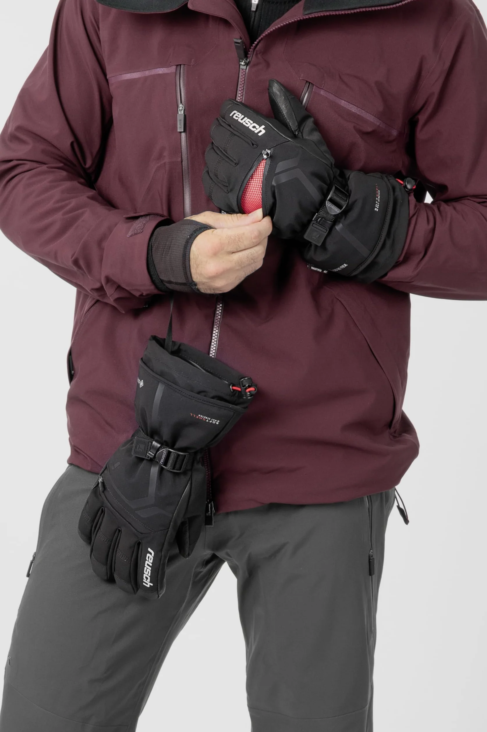 Reusch Wyjątkowo ciepłe, wodoodporne i oddychające rękawice narciarskie z puchem Uniseks Down Spirit Gore-tex (1 w zestawie)
