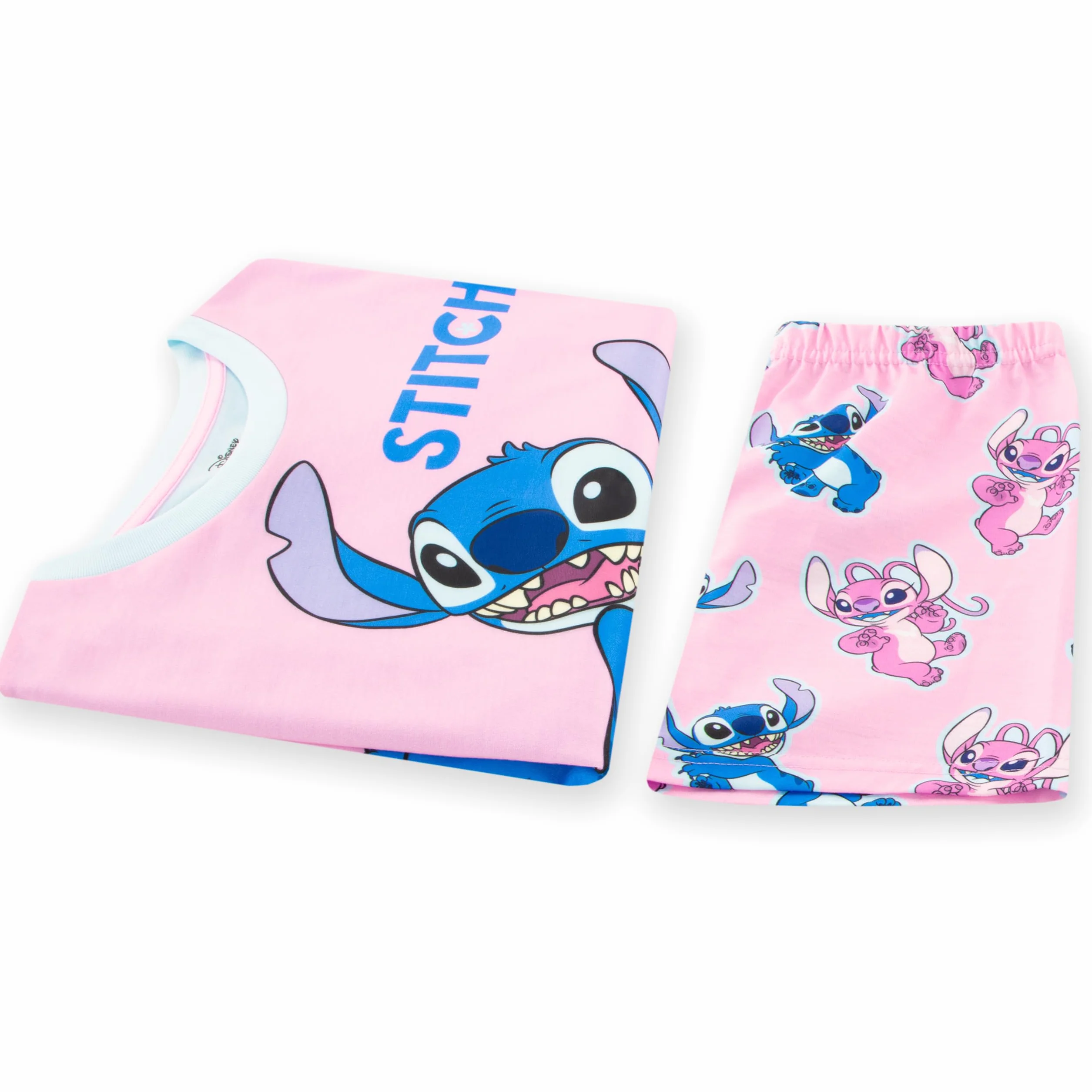 Disney Piżamy | Lilo I Stitch Piżamy | Dziewczęce Krótkie Piżamy | Stitch I Angel Dziewczęce Pyjama