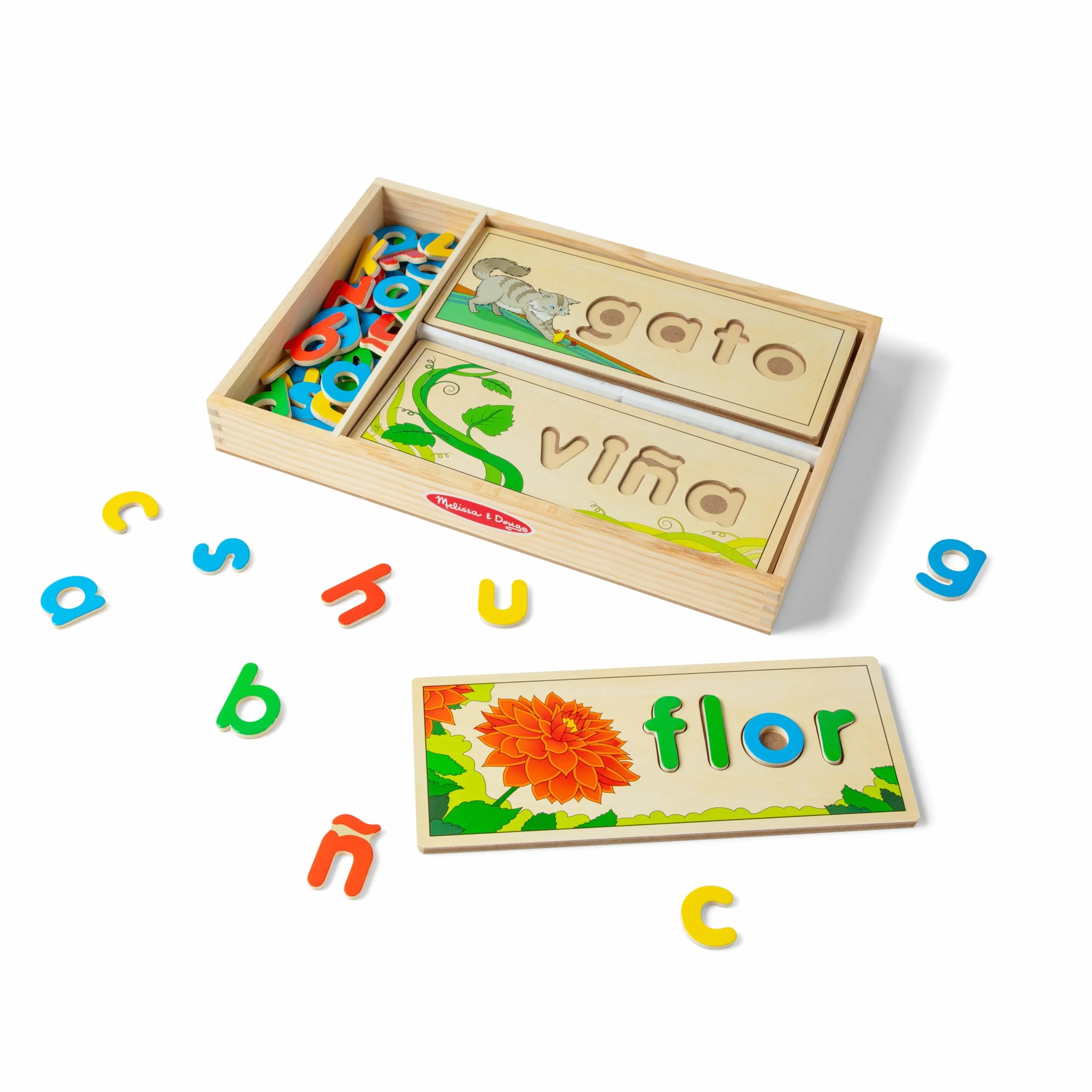 Melissa & Doug Edukacyjna zabawka do nauki języka „Patrz i literuj w jęz. hiszpańskim”