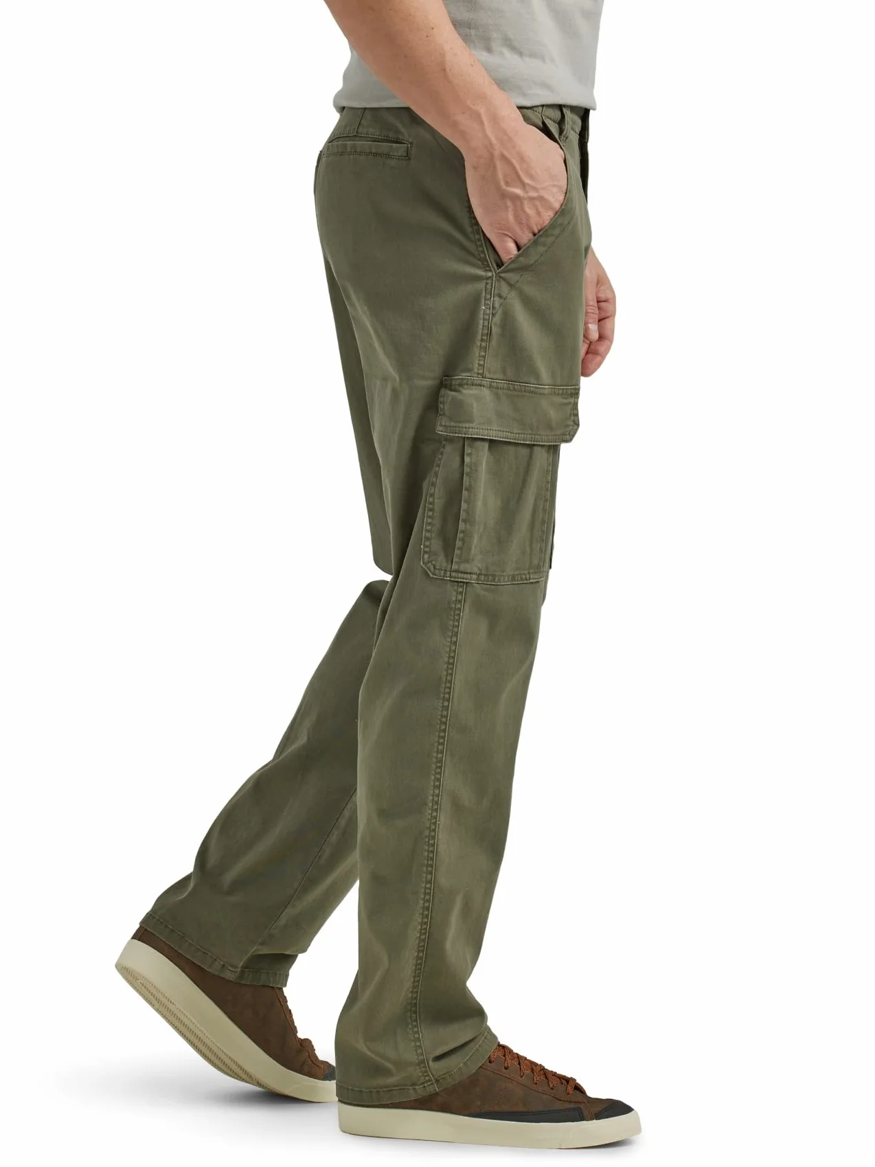Wrangler Authentics Relaxed Fit Stretch Cargo Pant - Nieformalne spodnie Mężczyźni