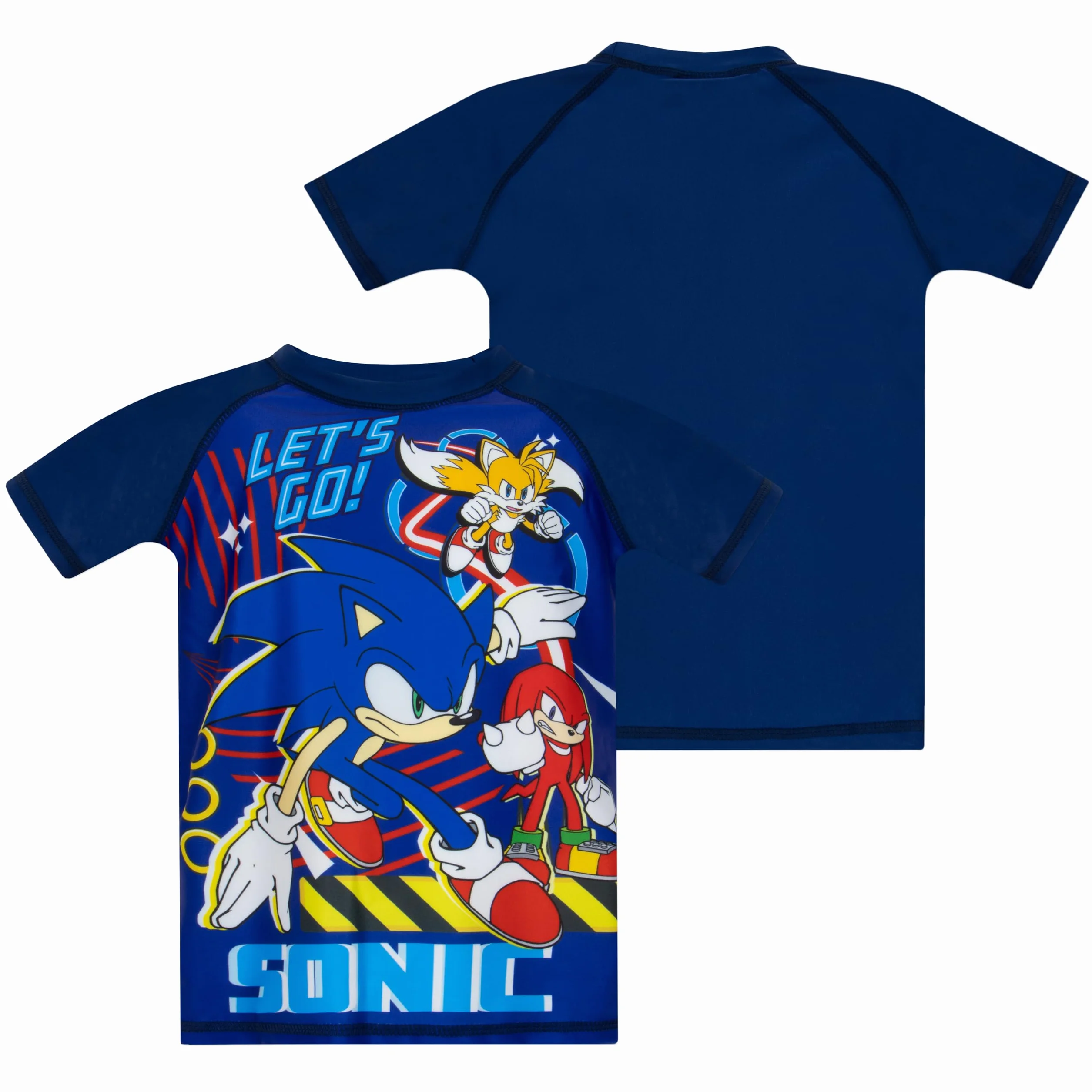 Kostium Sonic The Hedgehog | Kostium Pływacki Dla Chłopców | Zestaw Kąpielowy Dla Chłopców 2 Częściowy