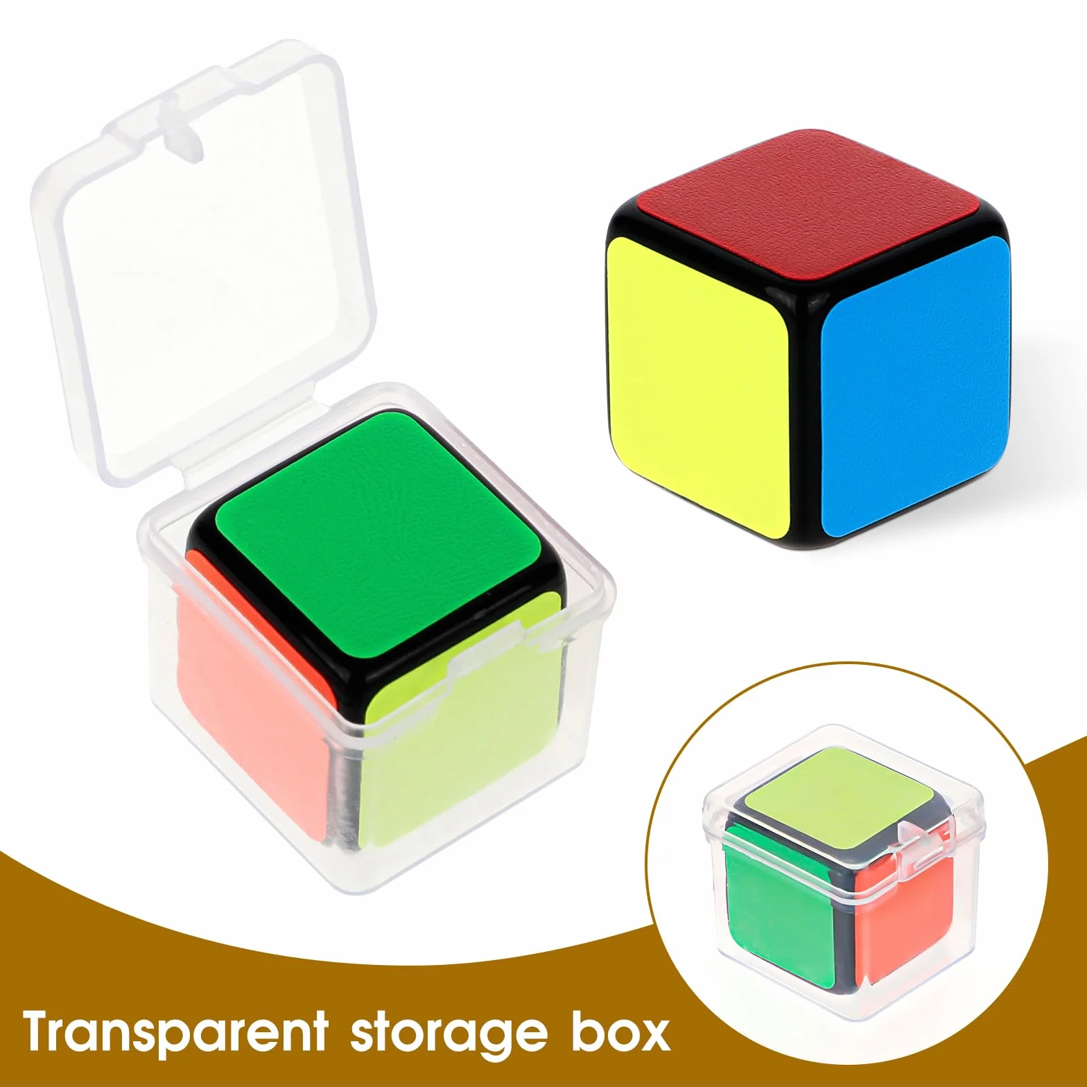 Qianyu Quick Restore 1x1 Speed Cube, bez naklejek, obracanie szybko, płynnie, 1 na 1, lekka magiczna kostka, śmieszne kolekcje dla dzieci i dorosłych