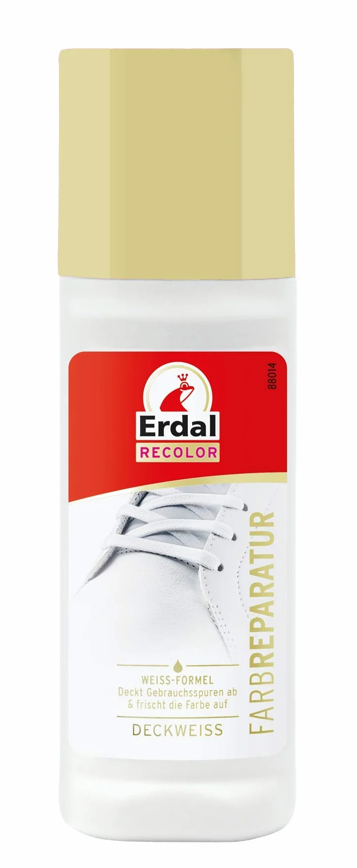 Erdal naprawa kolorów, kompatybilna ze skórą, tkaniną, kolor kryjący biały, 75 ml